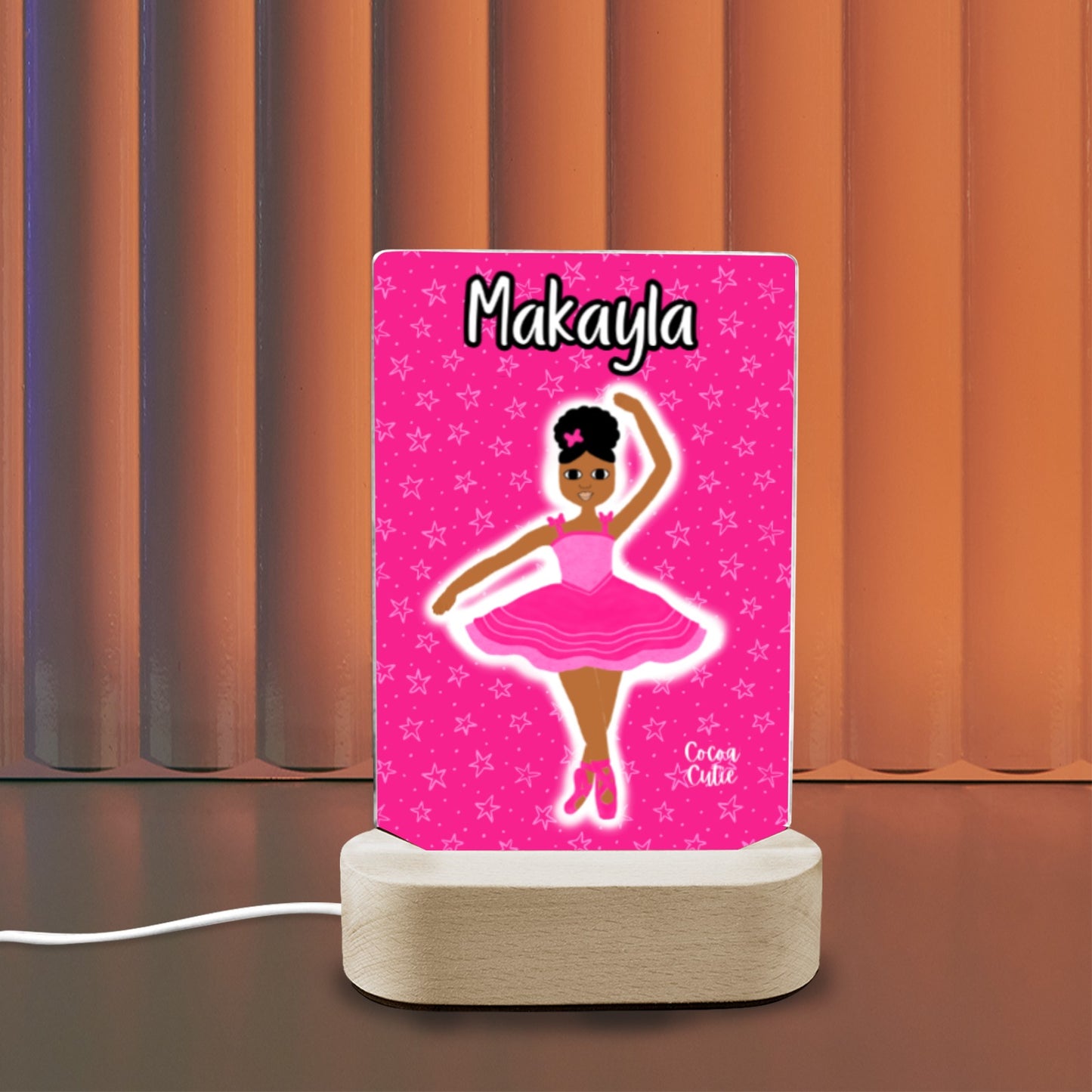 Cocoa Cutie Pink Dancer Display Night Light