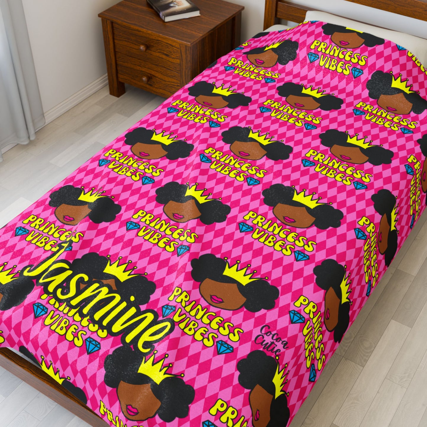 Cocoa Cutie Princess Vibes Blanket (Three Sizes)