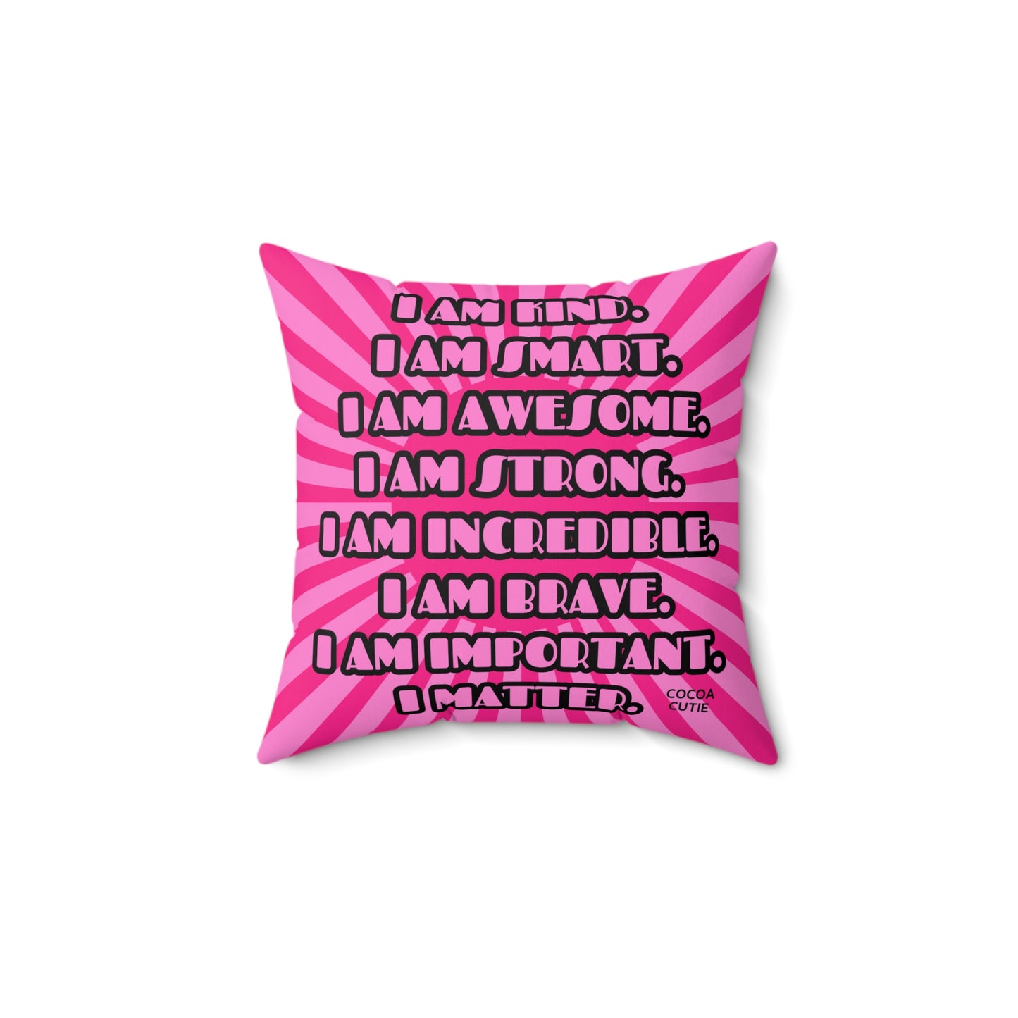 Cocoa Cutie Dancer in the Stars Affirmation Pillow- Girl (PICK SKIN TONE)