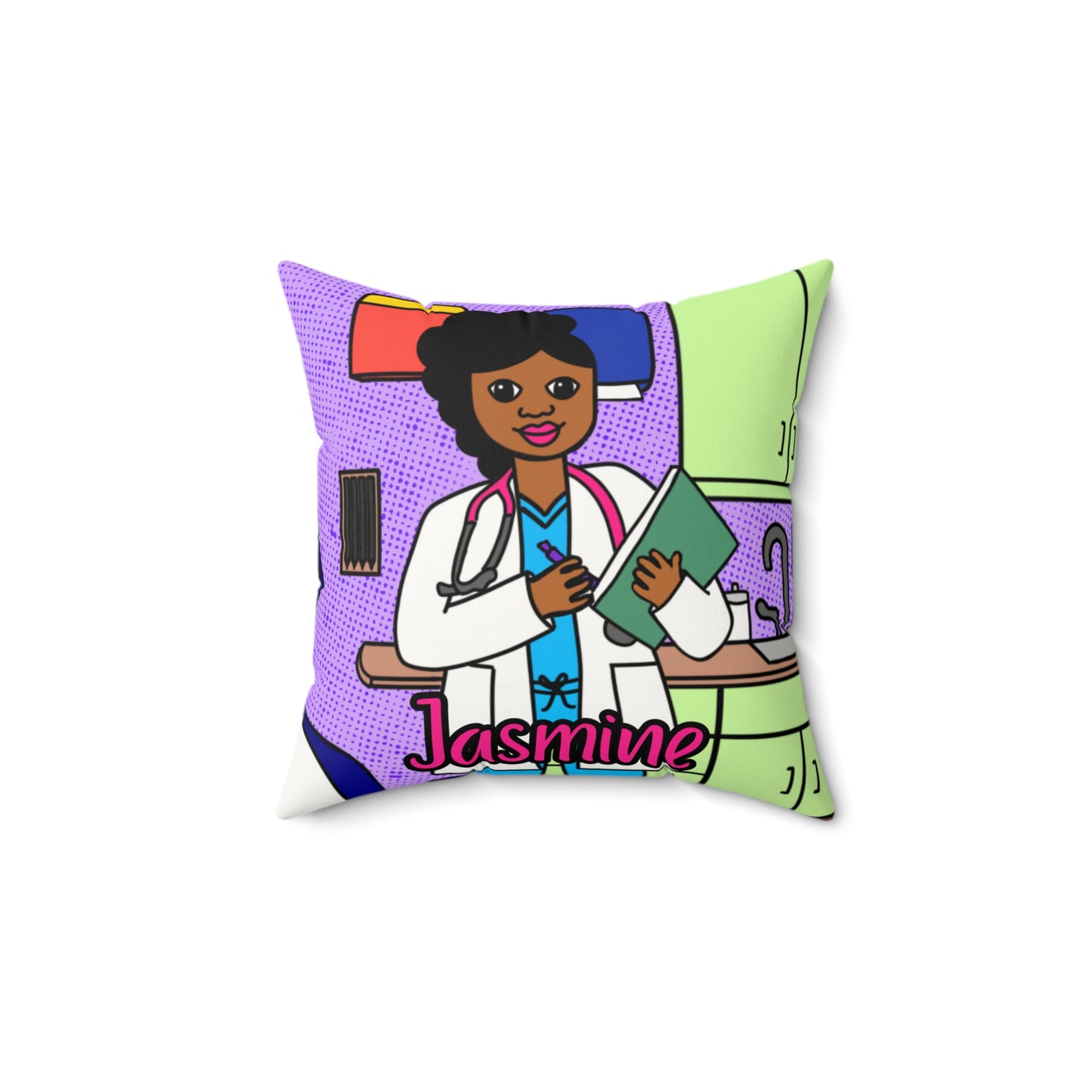 Cocoa Cutie Doctor Affirmation Pillow- Girl (PICK SKIN TONE)