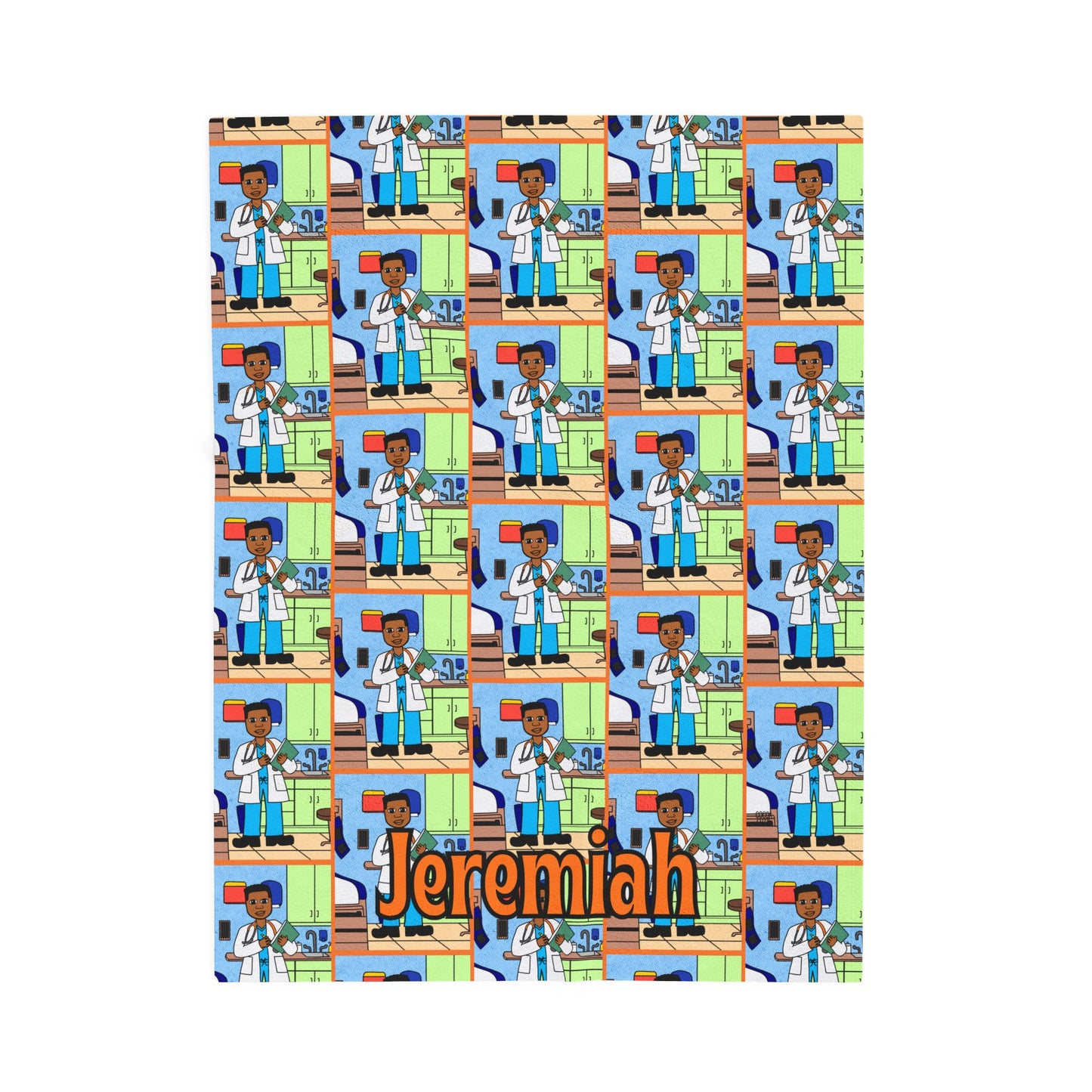 Cocoa Cutie Doctor Boy Blanket (Three Sizes)