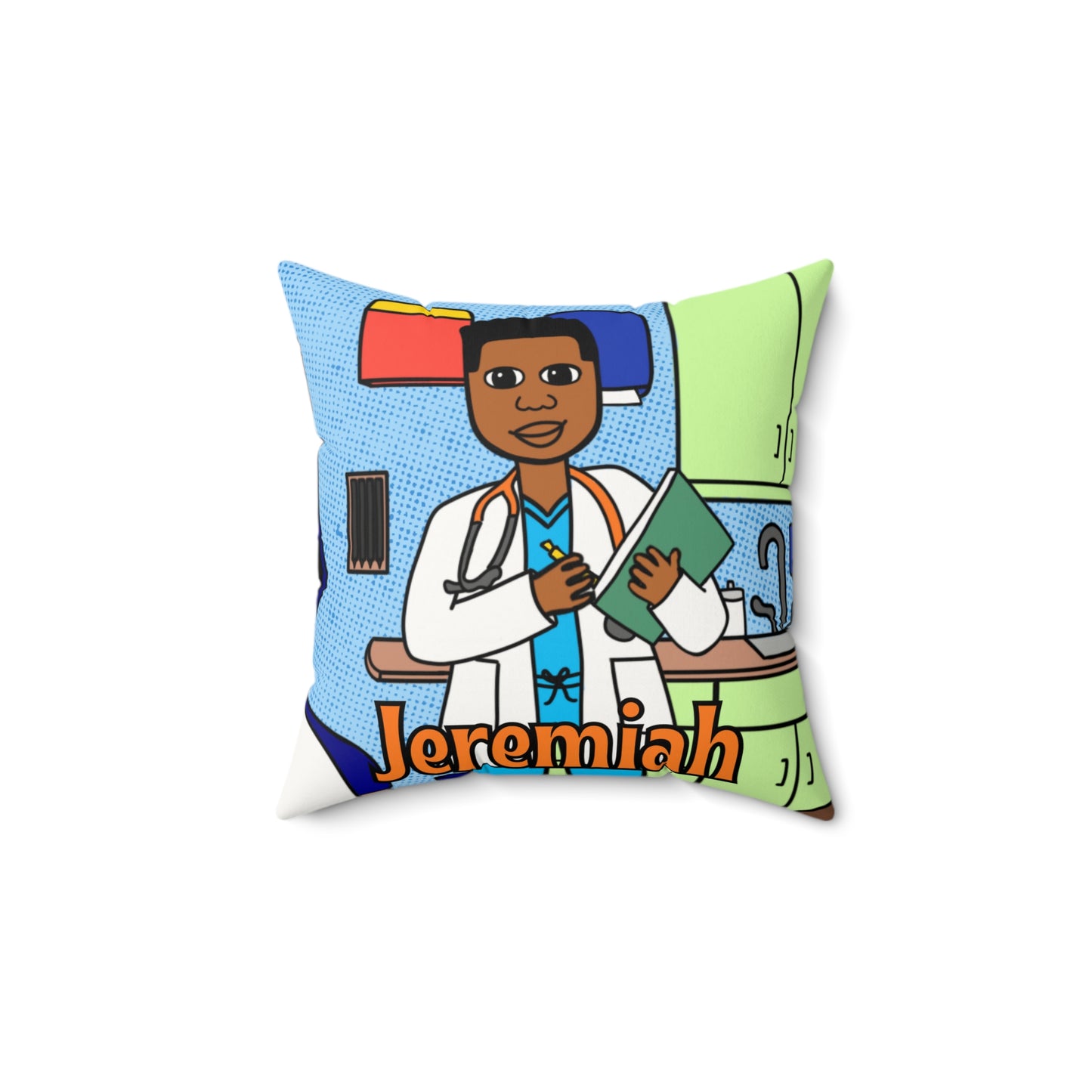 Cocoa Cutie Doctor Affirmation Pillow- Boy (PICK SKIN TONE)