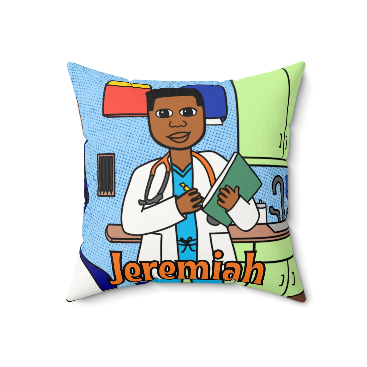 Cocoa Cutie Doctor Affirmation Pillow- Boy (PICK SKIN TONE)