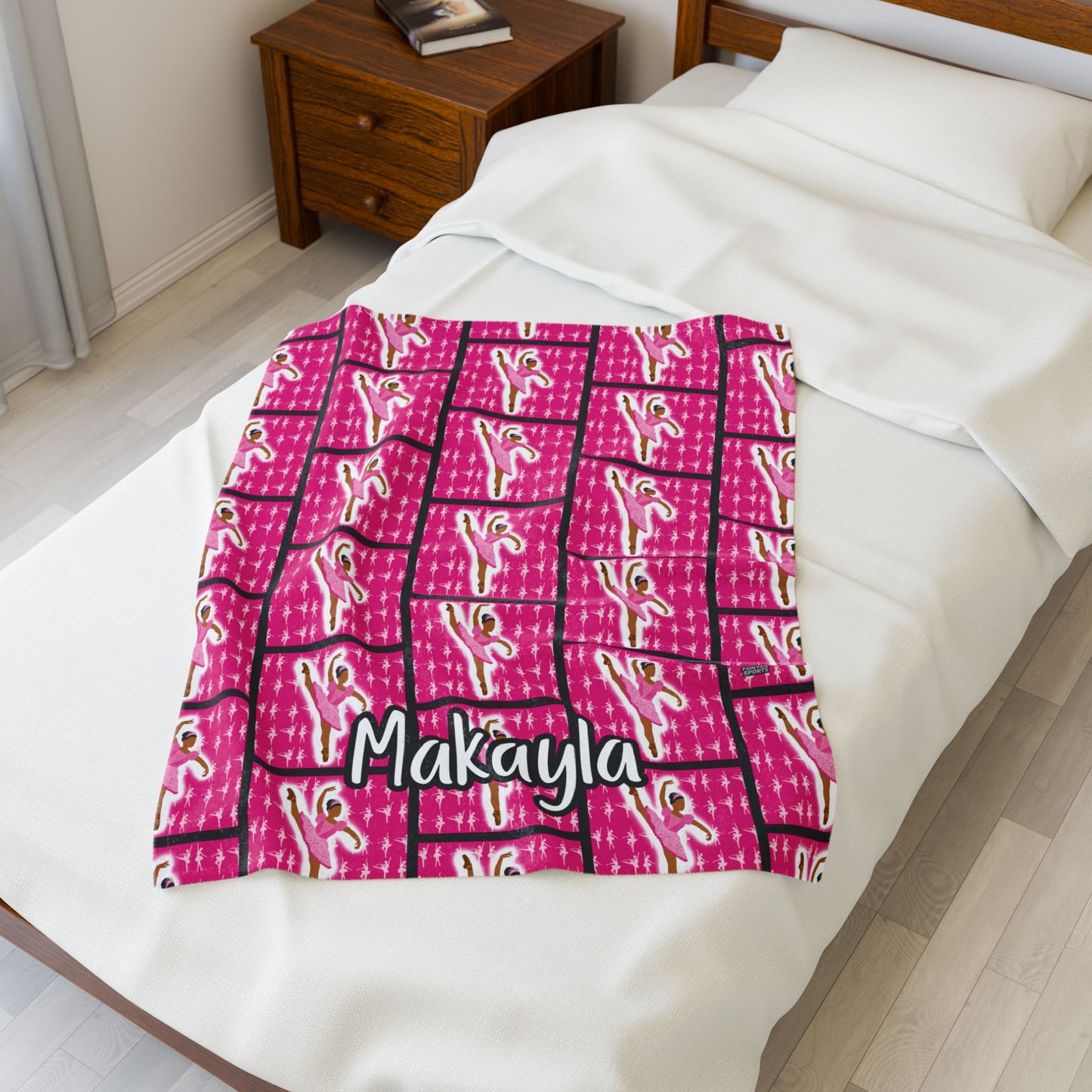 Cocoa Cutie Fonyea Sports Ballerina Blanket (Three Sizes)