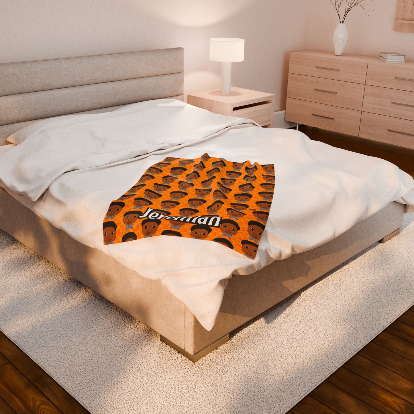 Cocoa Cutie Bow Tie Boy Blanket (Three Sizes)