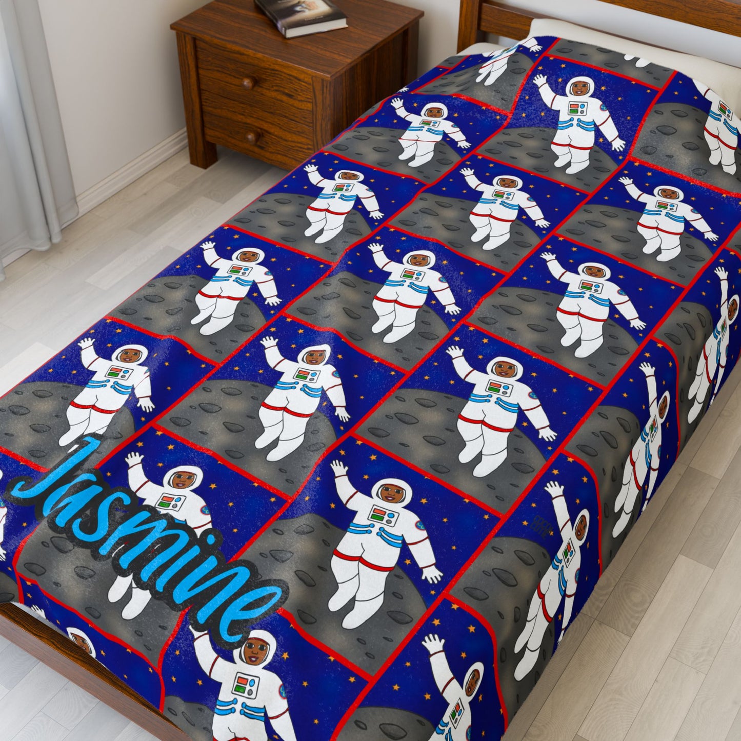 Cocoa Cutie Astronaut Girl Blanket (Three Sizes)