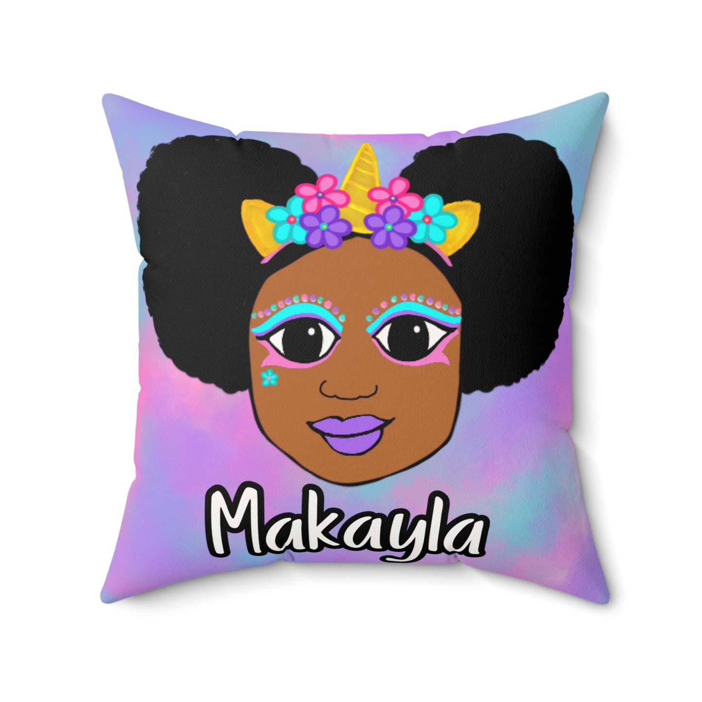 Cocoa Cutie Unicorn Magic Affirmation Pillow- Girl (PICK SKIN TONE)