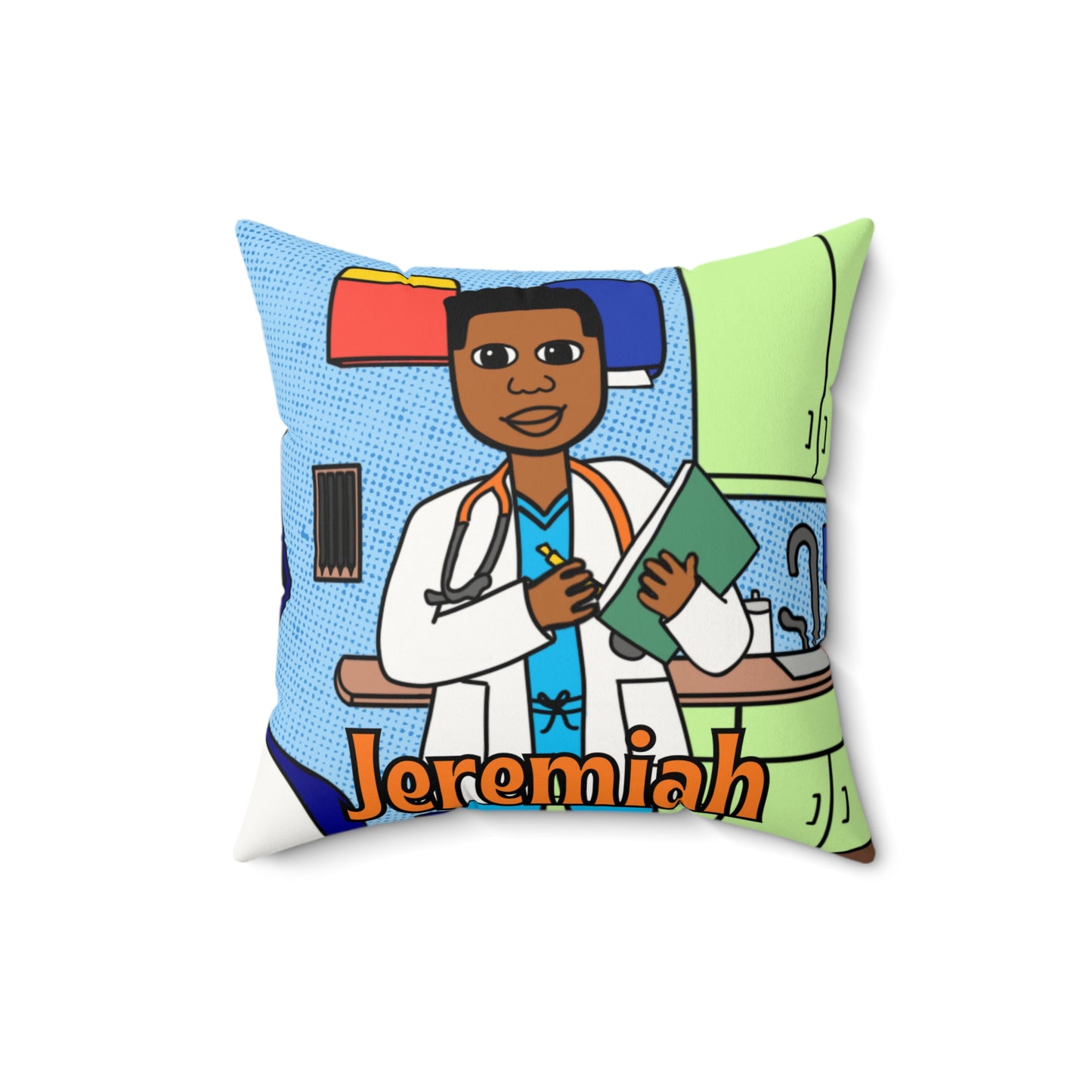 Cocoa Cutie Doctor Affirmation Pillow- Boy (PICK SKIN TONE)