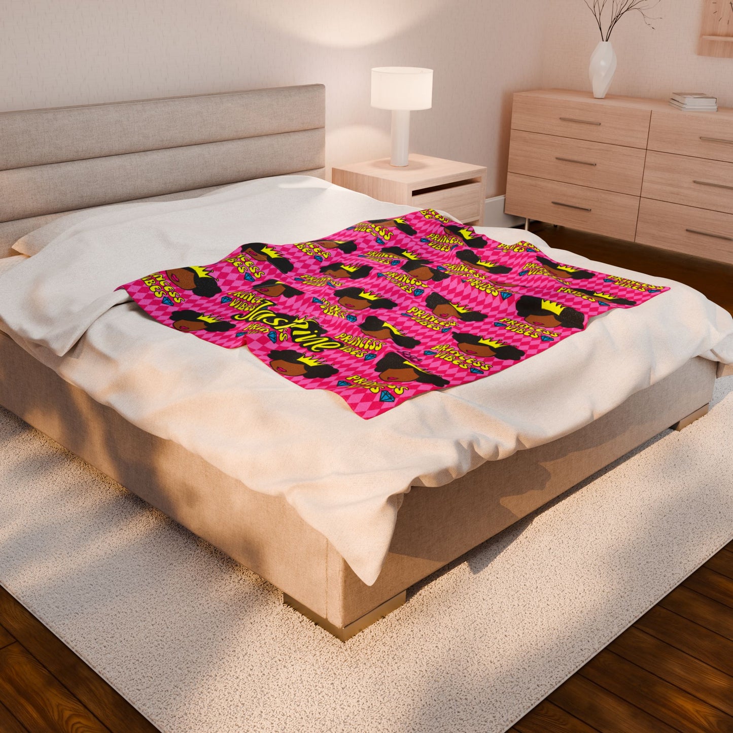 Cocoa Cutie Princess Vibes Blanket (Three Sizes)