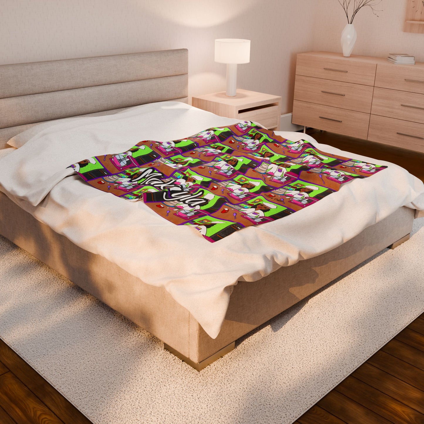 Cocoa Cutie Baker Girl Blanket (Three Sizes)