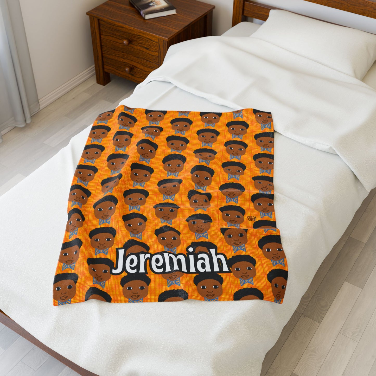 Cocoa Cutie Bow Tie Boy Blanket (Three Sizes)