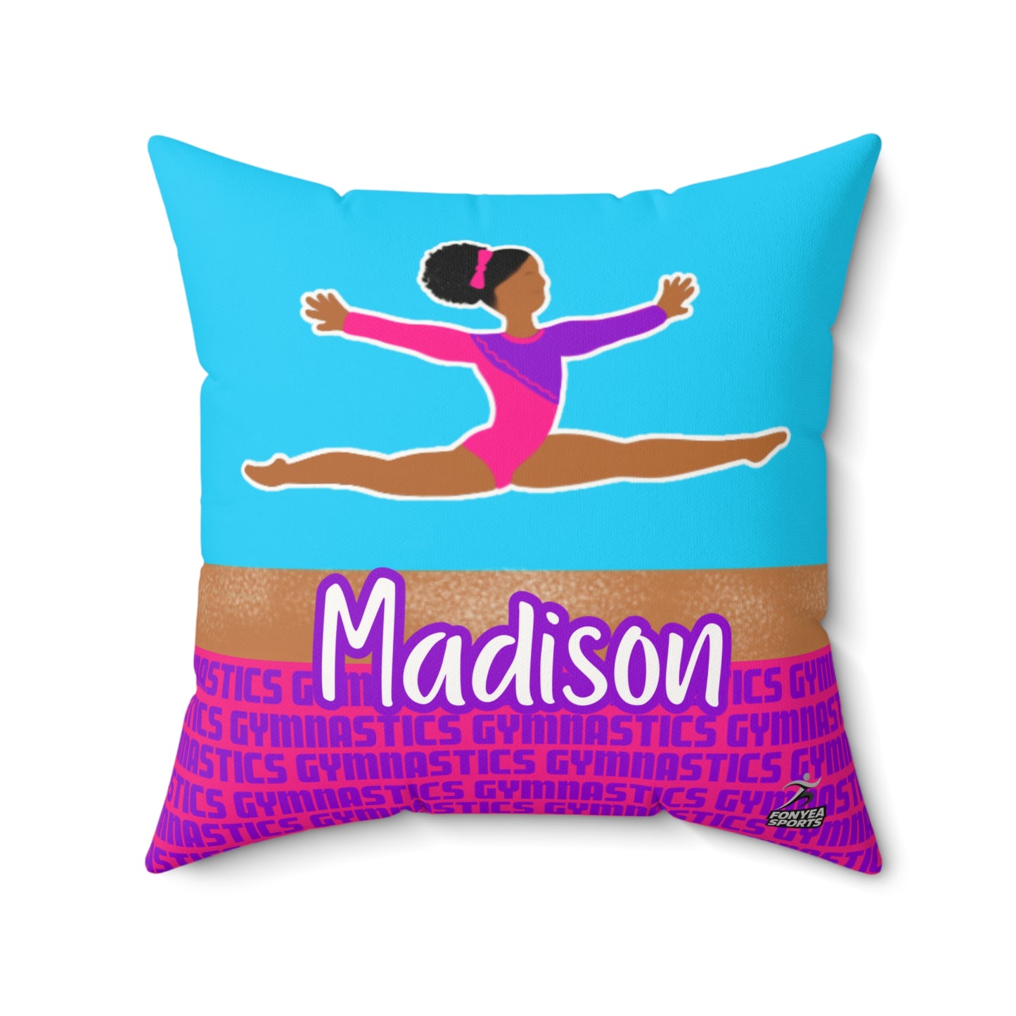 Cocoa Cutie Fonyea Sports Gymnast Pillow