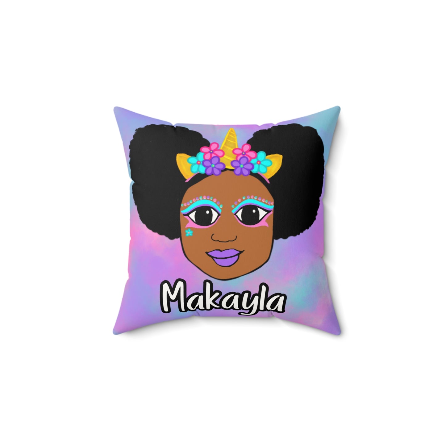 Cocoa Cutie Unicorn Magic Affirmation Pillow- Girl (PICK SKIN TONE)