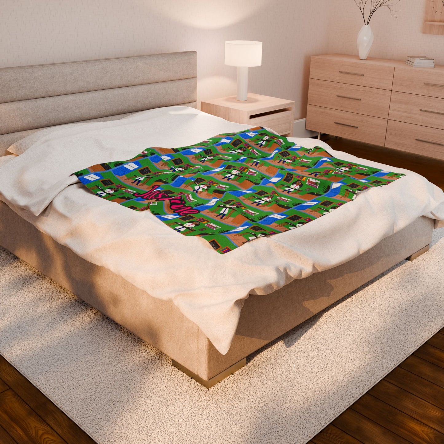 Cocoa Cutie Chemist Girl Blanket (Three Sizes)