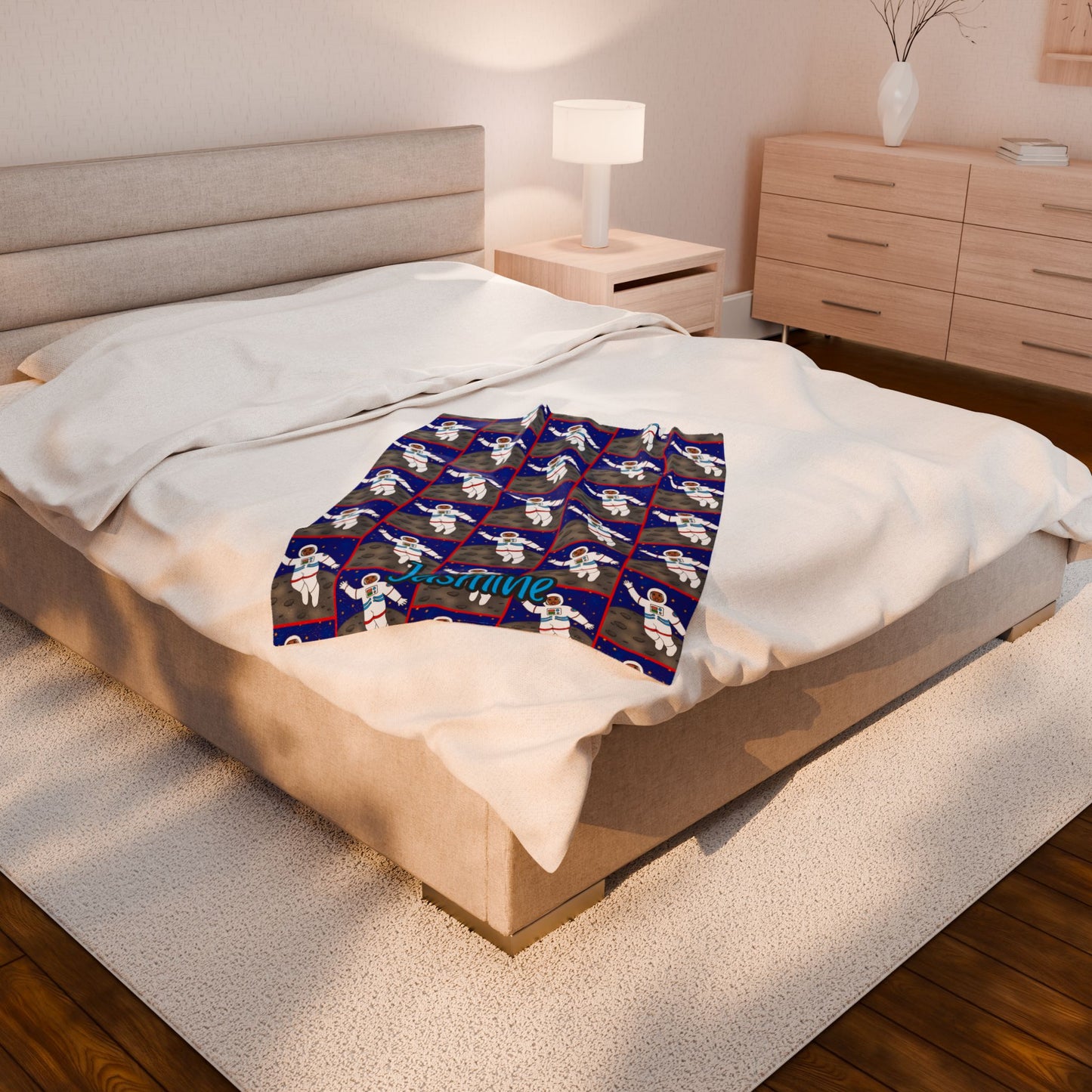 Cocoa Cutie Astronaut Girl Blanket (Three Sizes)