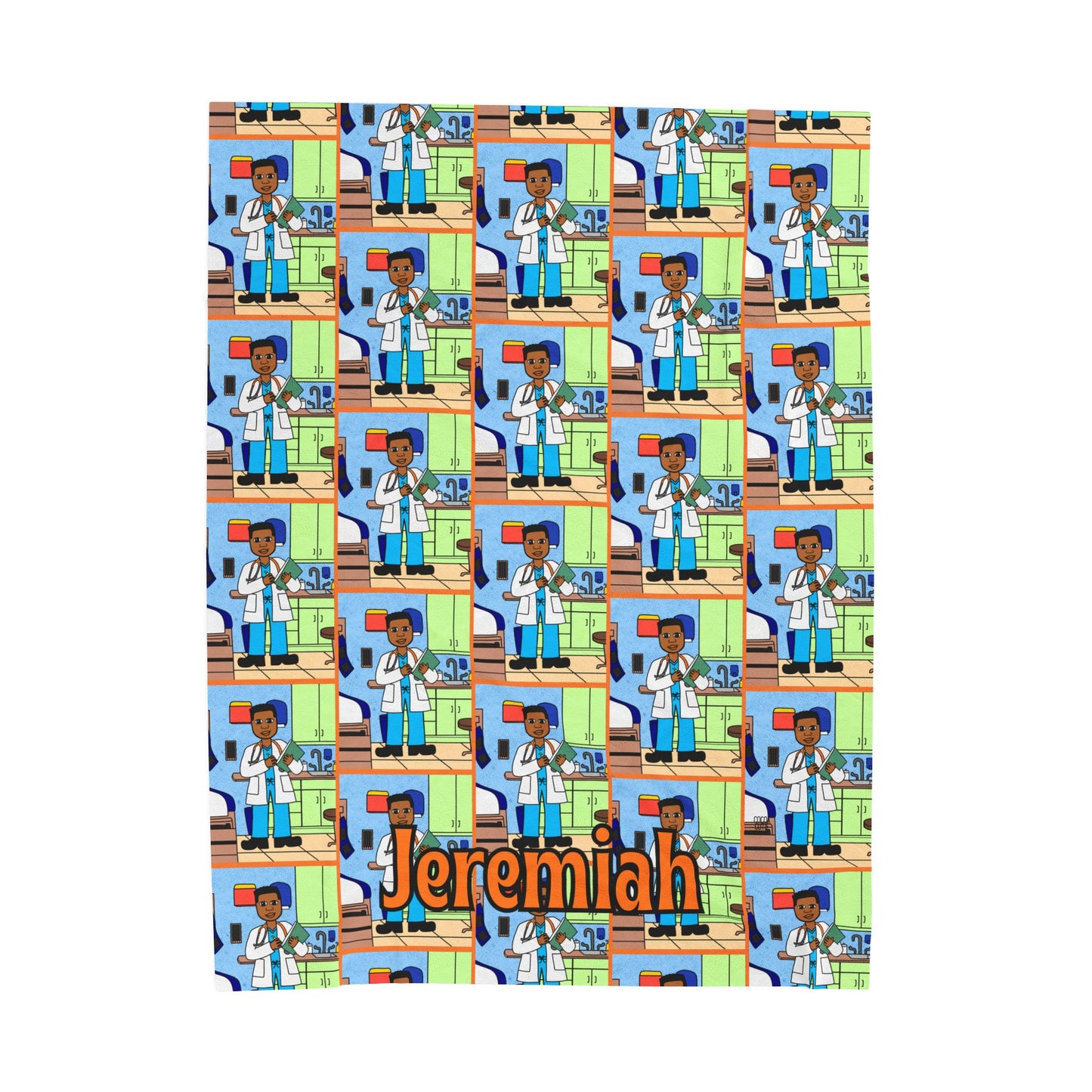 Cocoa Cutie Doctor Boy Blanket (Three Sizes)
