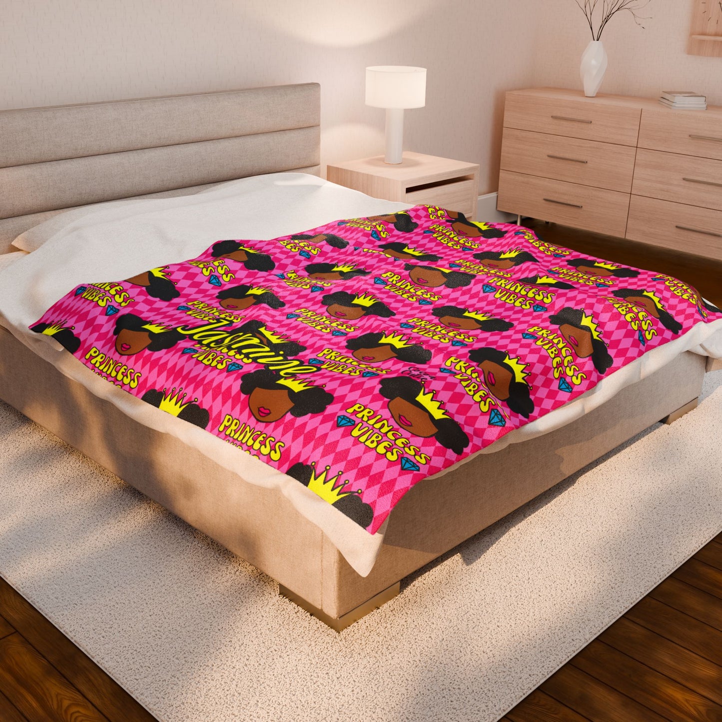 Cocoa Cutie Princess Vibes Blanket (Three Sizes)