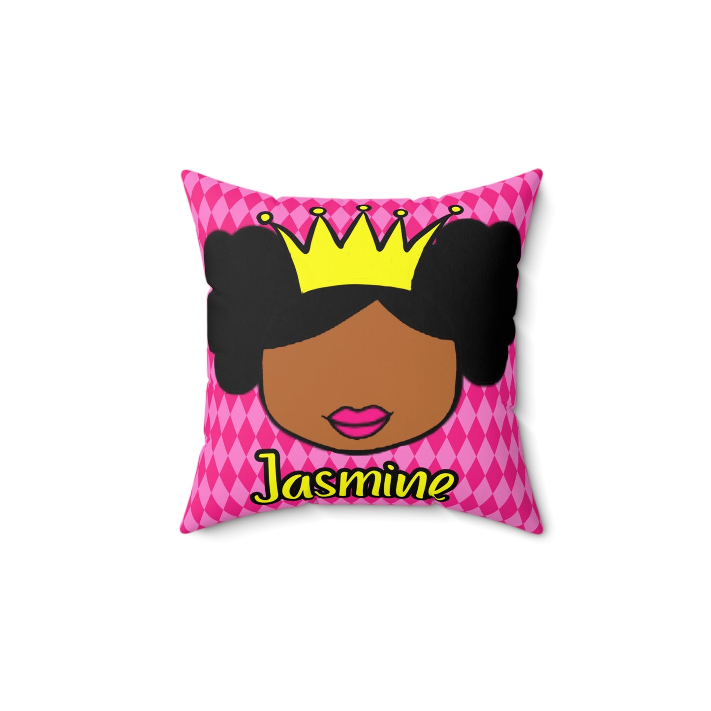 Cocoa Cutie Princess Vibes Affirmation Pillow- Girl (PICK SKIN TONE)