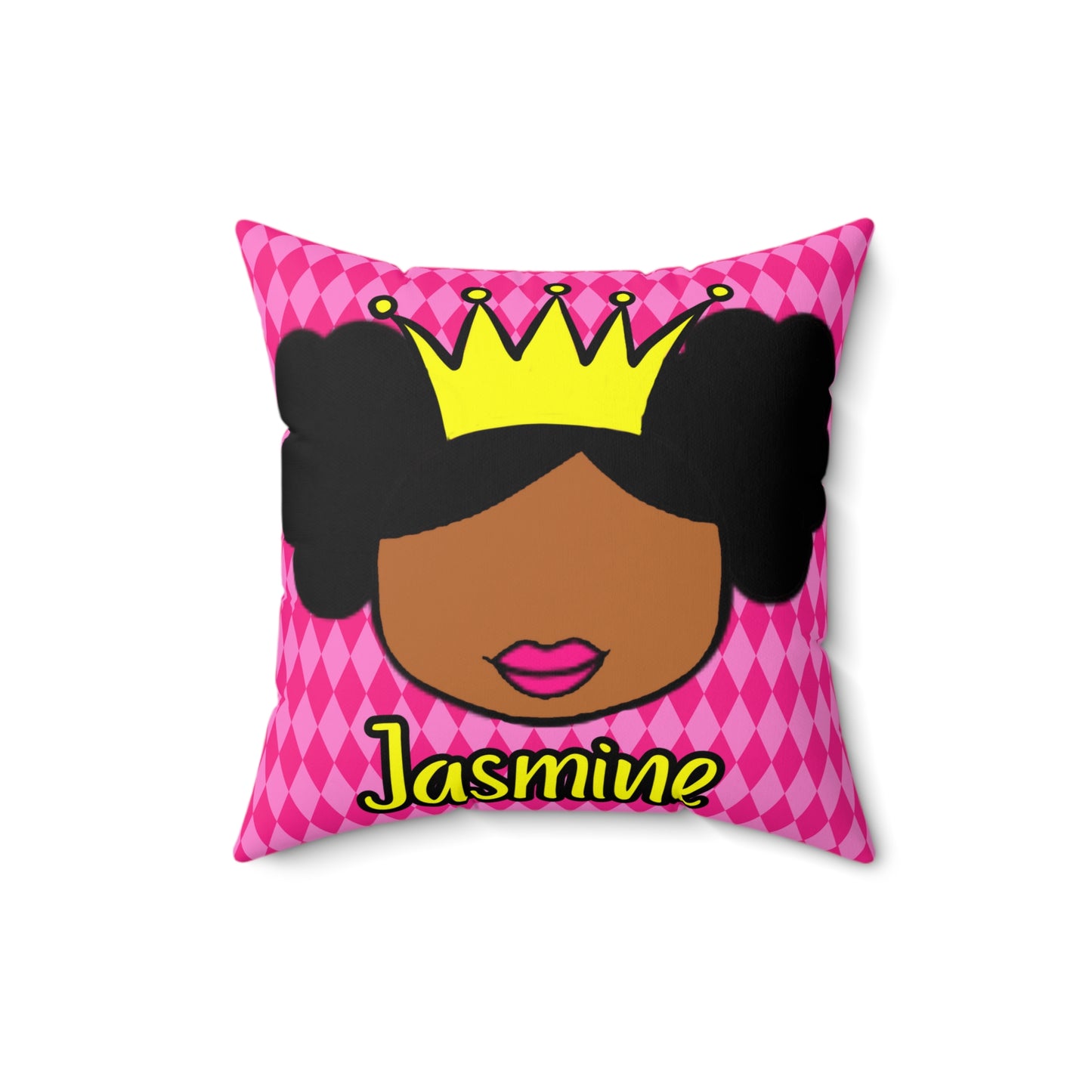 Cocoa Cutie Princess Vibes Affirmation Pillow- Girl (PICK SKIN TONE)