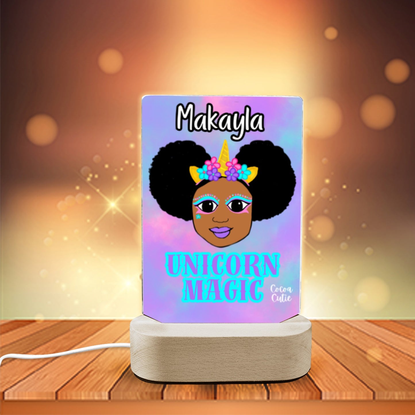 Cocoa Cutie Unicorn Magic Display Night Light