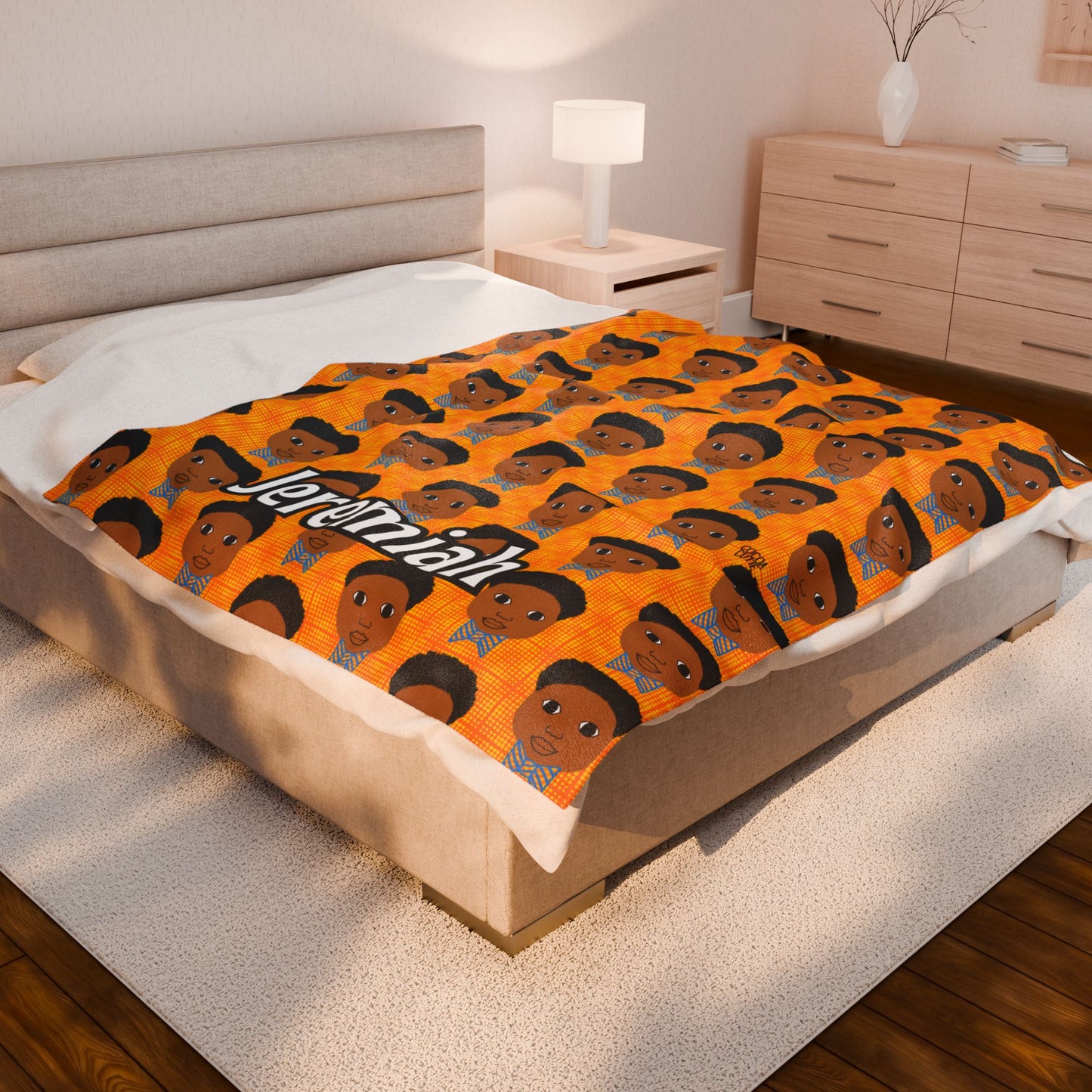 Cocoa Cutie Bow Tie Boy Blanket (Three Sizes)