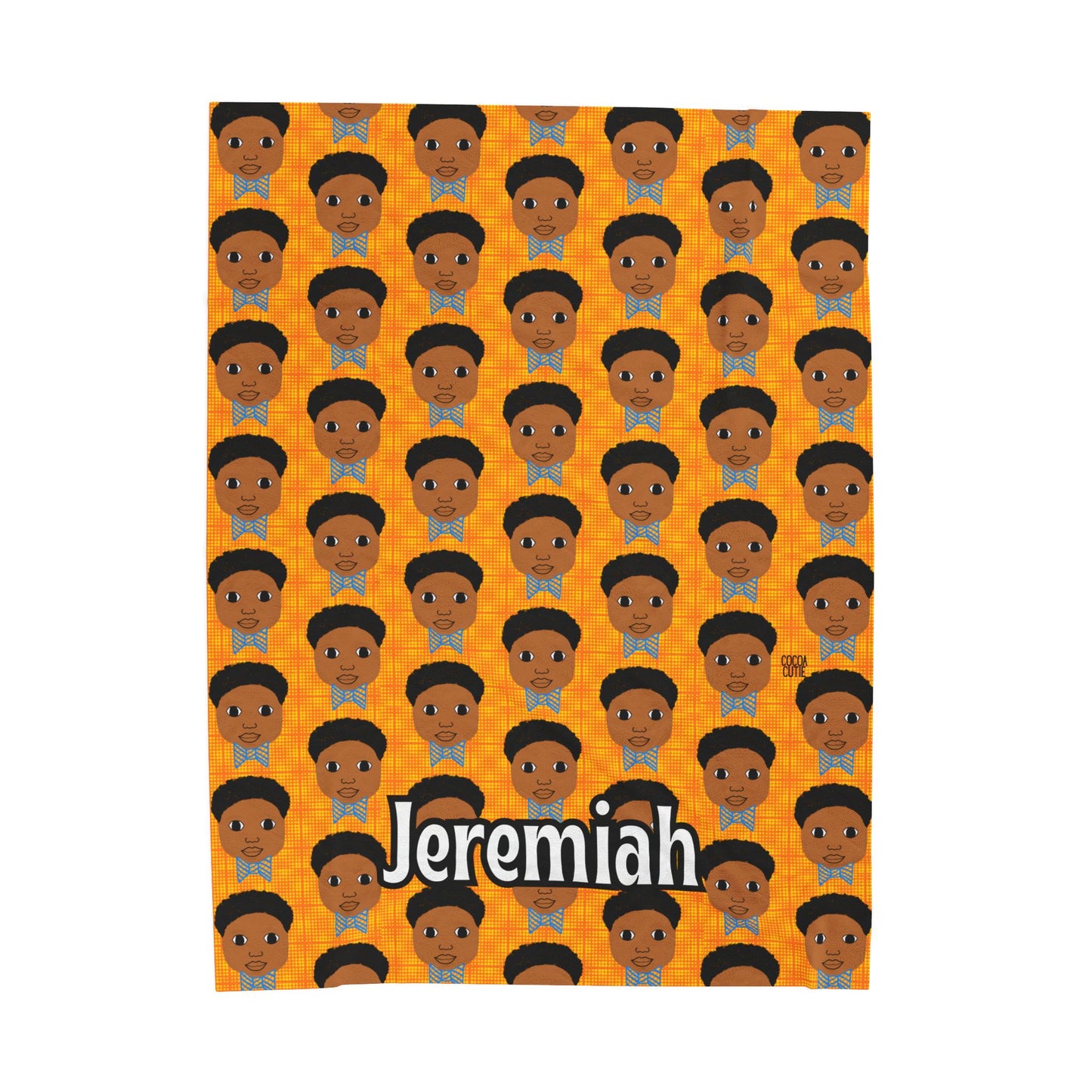 Cocoa Cutie Bow Tie Boy Blanket (Three Sizes)