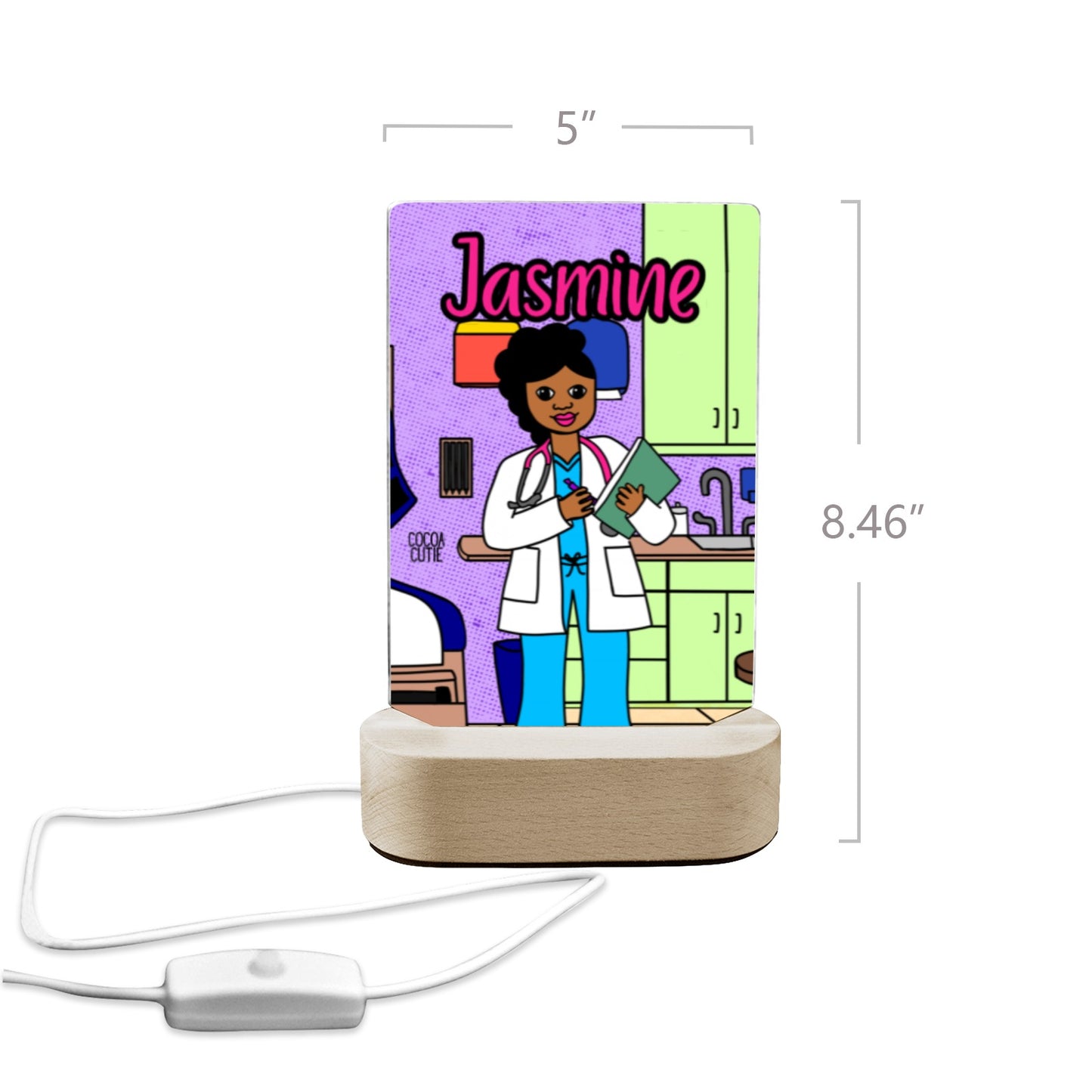 Cocoa Cutie Doctor Girl Display Night Light