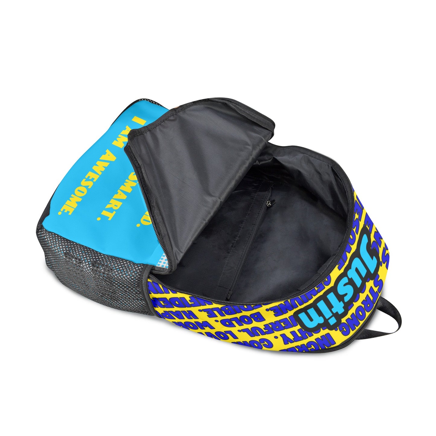 Cocoa Cutie Bow Tie Boy I Am Kind Blue Backpack
