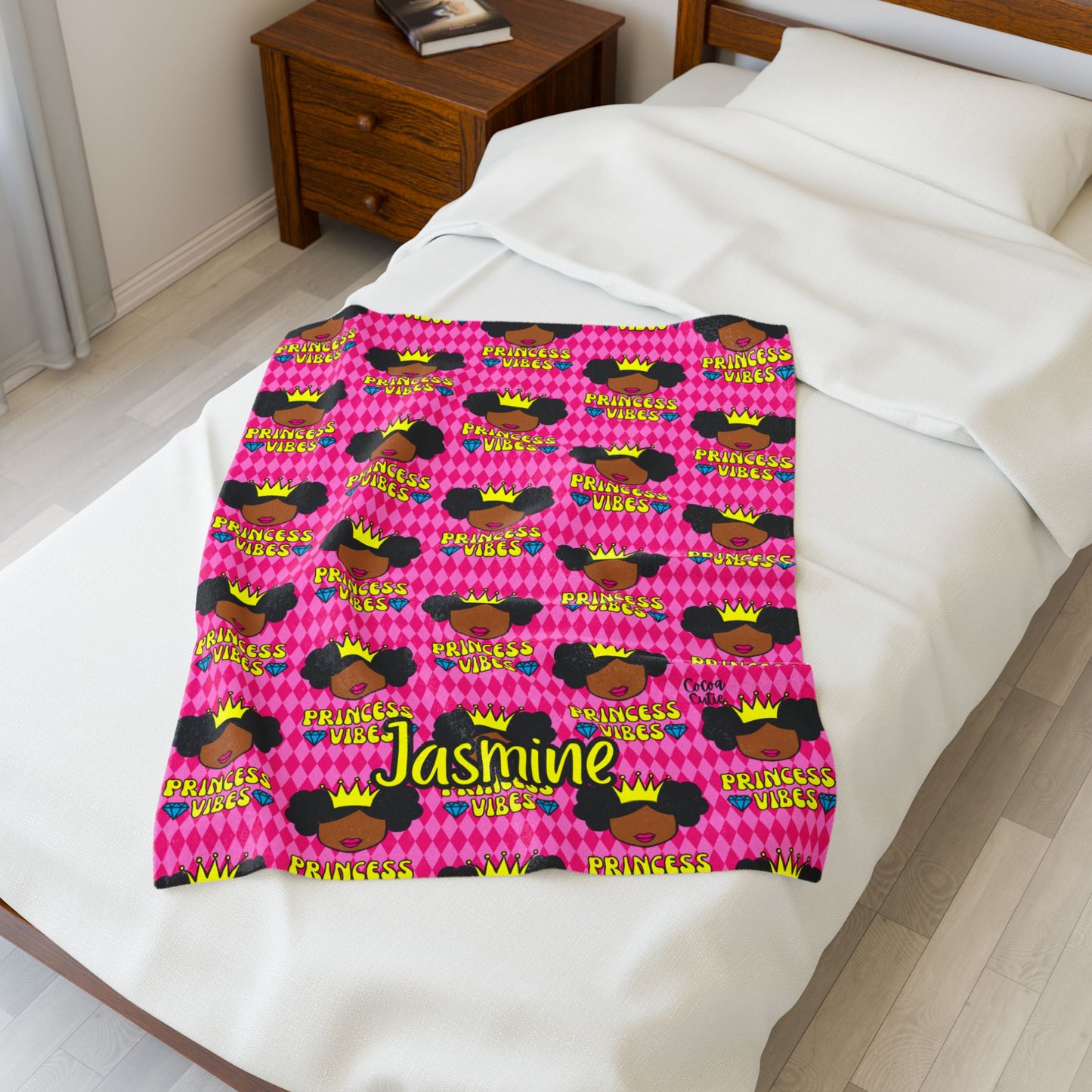 Cocoa Cutie Princess Vibes Blanket (Three Sizes)