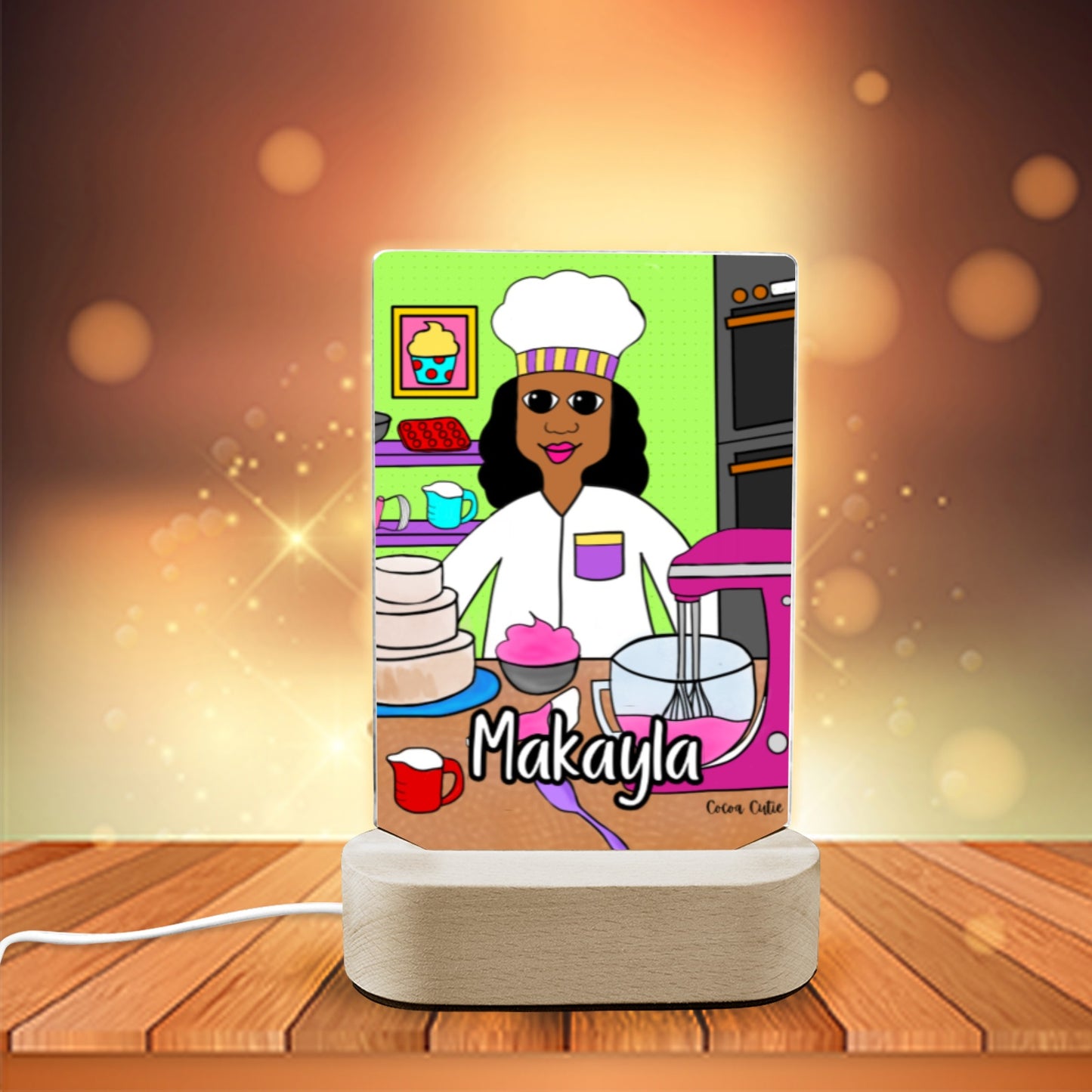 Cocoa Cutie Baker Display Night Light