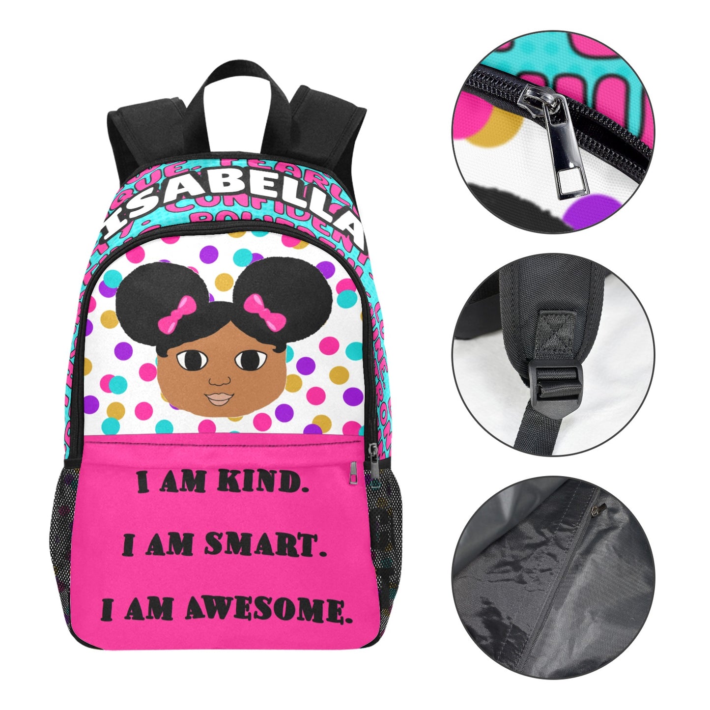Cocoa Cutie Afro Puffs I Am Kind Backpack