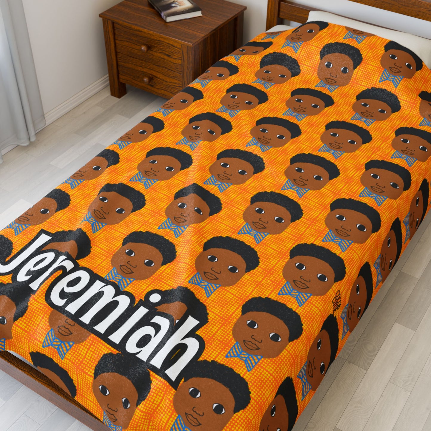 Cocoa Cutie Bow Tie Boy Blanket (Three Sizes)
