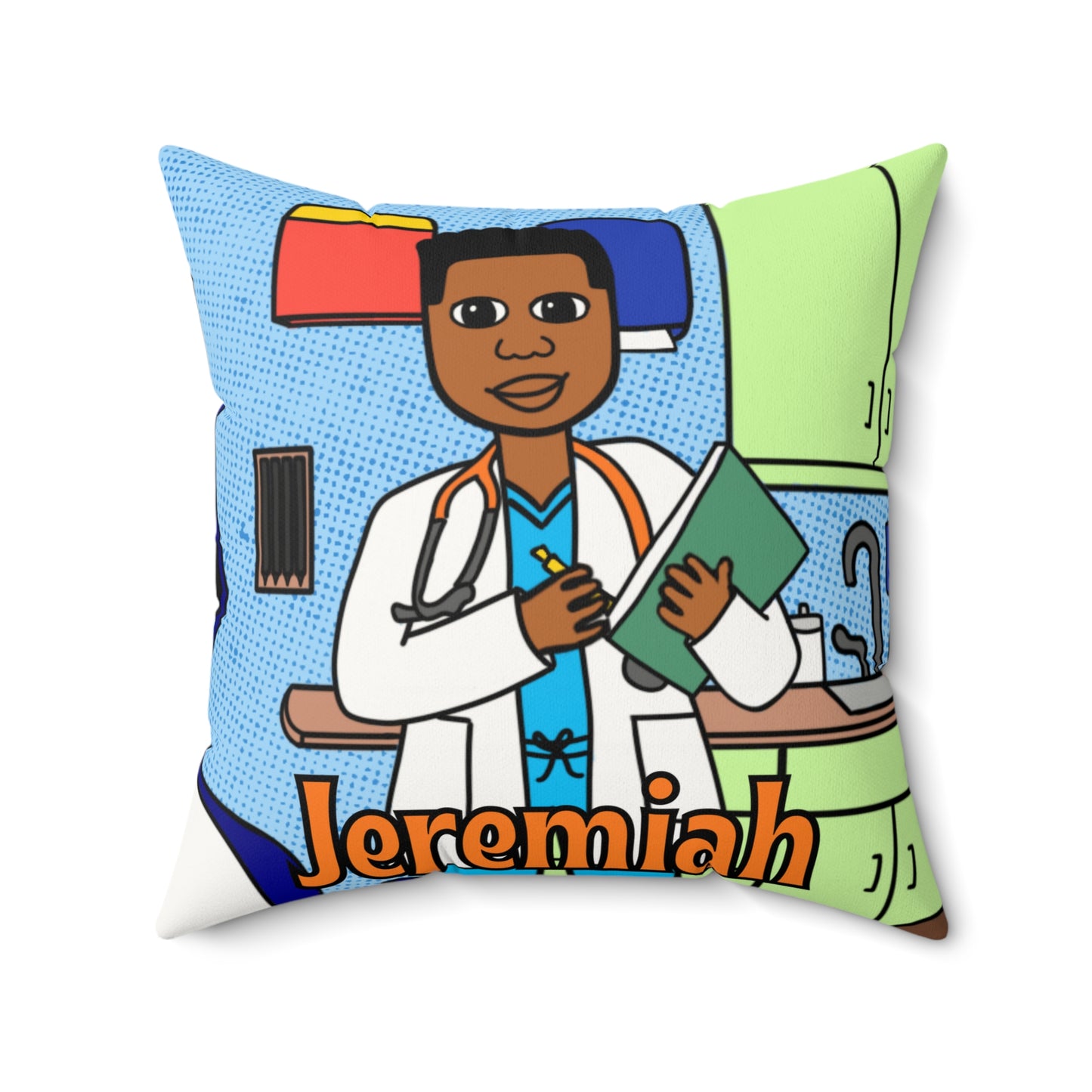 Cocoa Cutie Doctor Affirmation Pillow- Boy (PICK SKIN TONE)