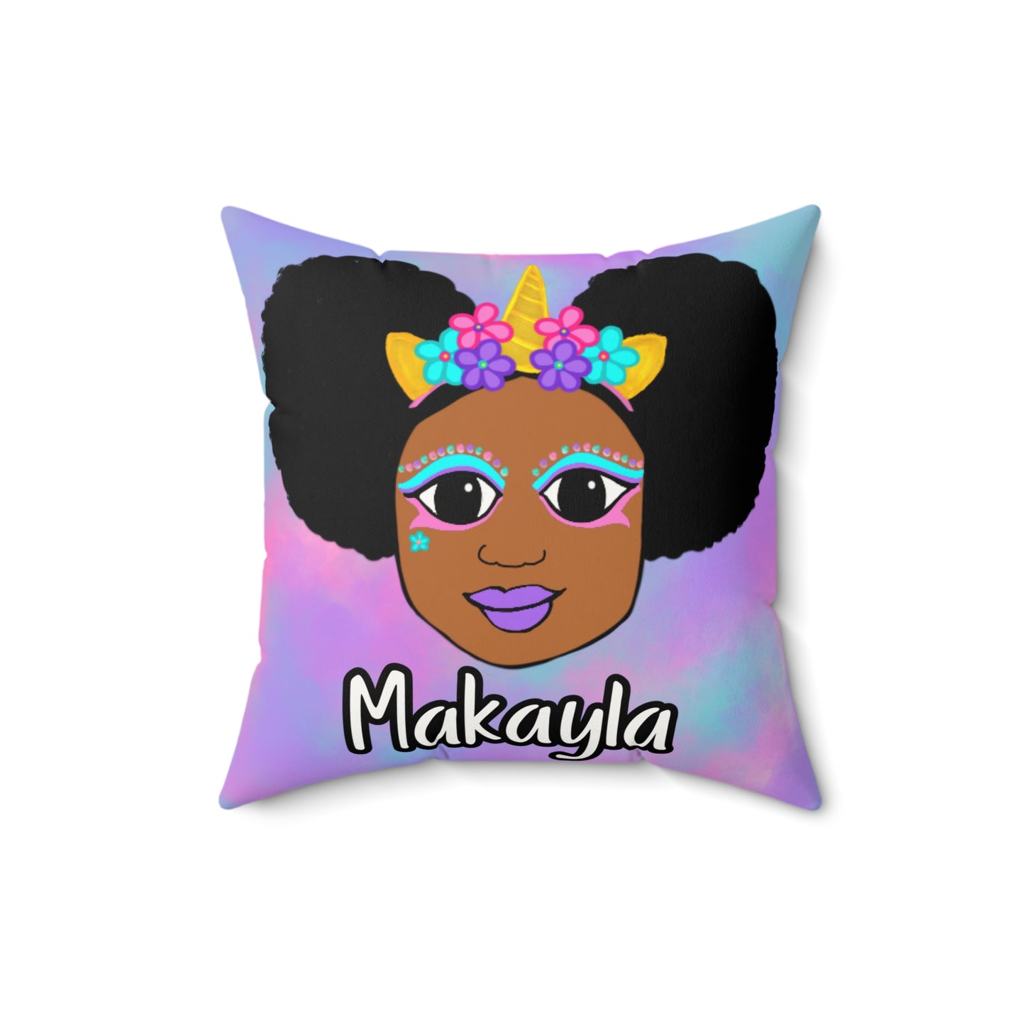 Cocoa Cutie Unicorn Magic Affirmation Pillow- Girl (PICK SKIN TONE)