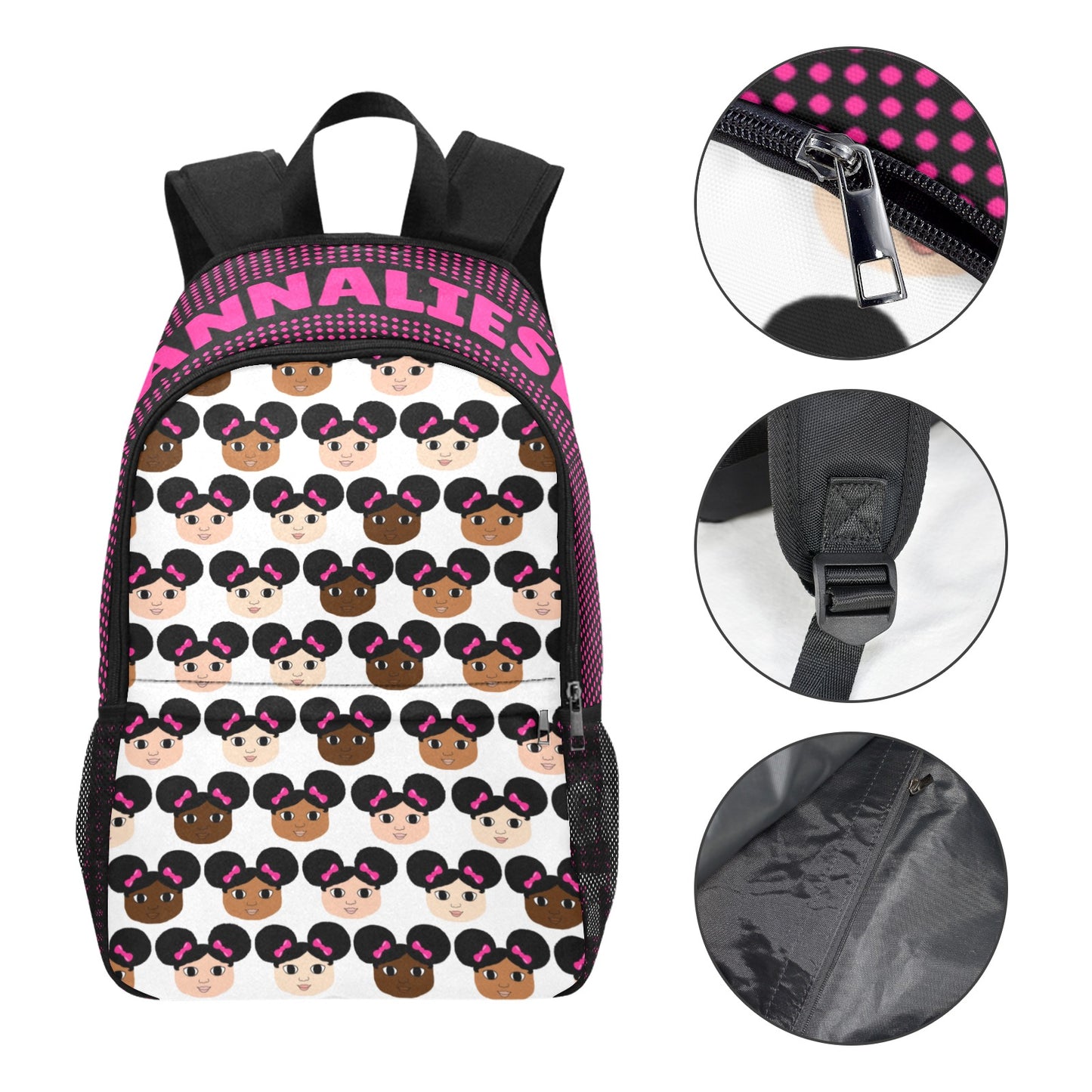 Cocoa Cuties Afro Puff Girls Backpack