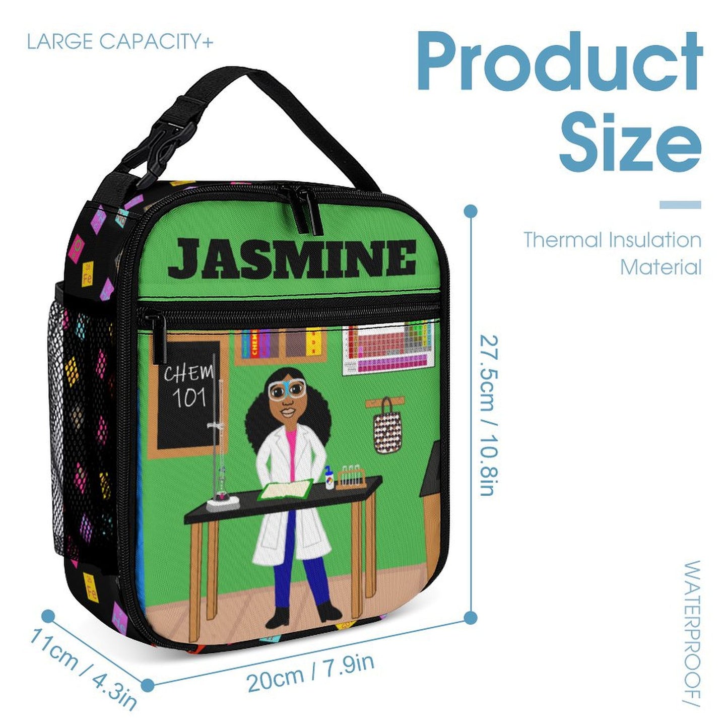 Cocoa Cutie Chemist Girl Three Piece Backpack Set