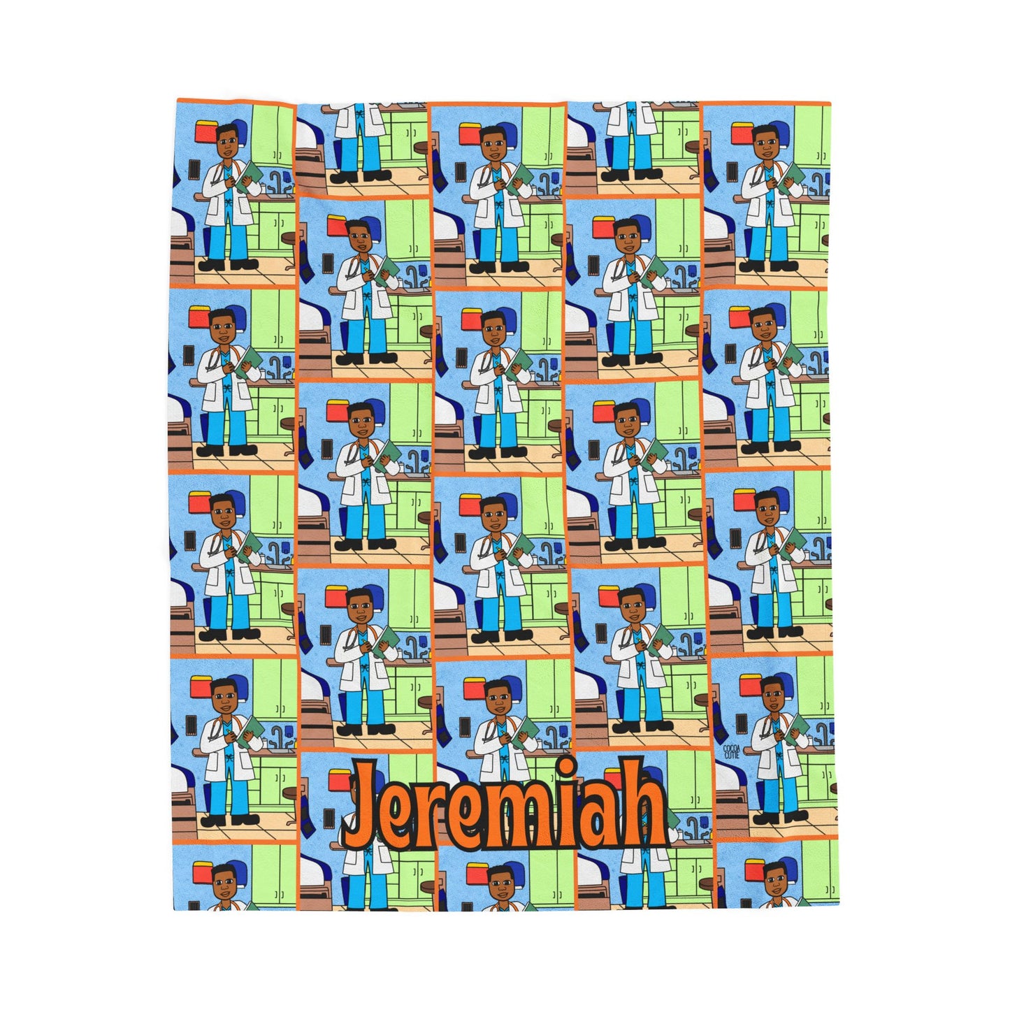 Cocoa Cutie Doctor Boy Blanket (Three Sizes)