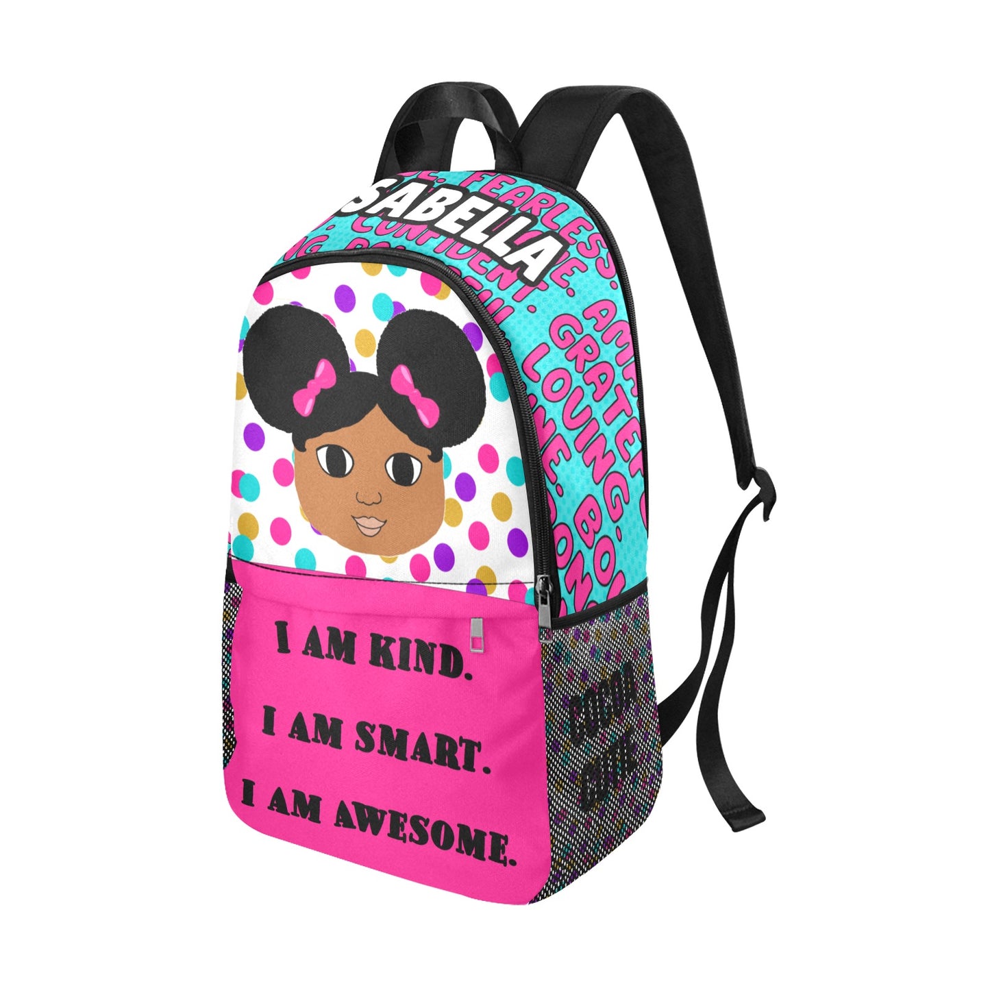 Cocoa Cutie Afro Puffs I Am Kind Backpack