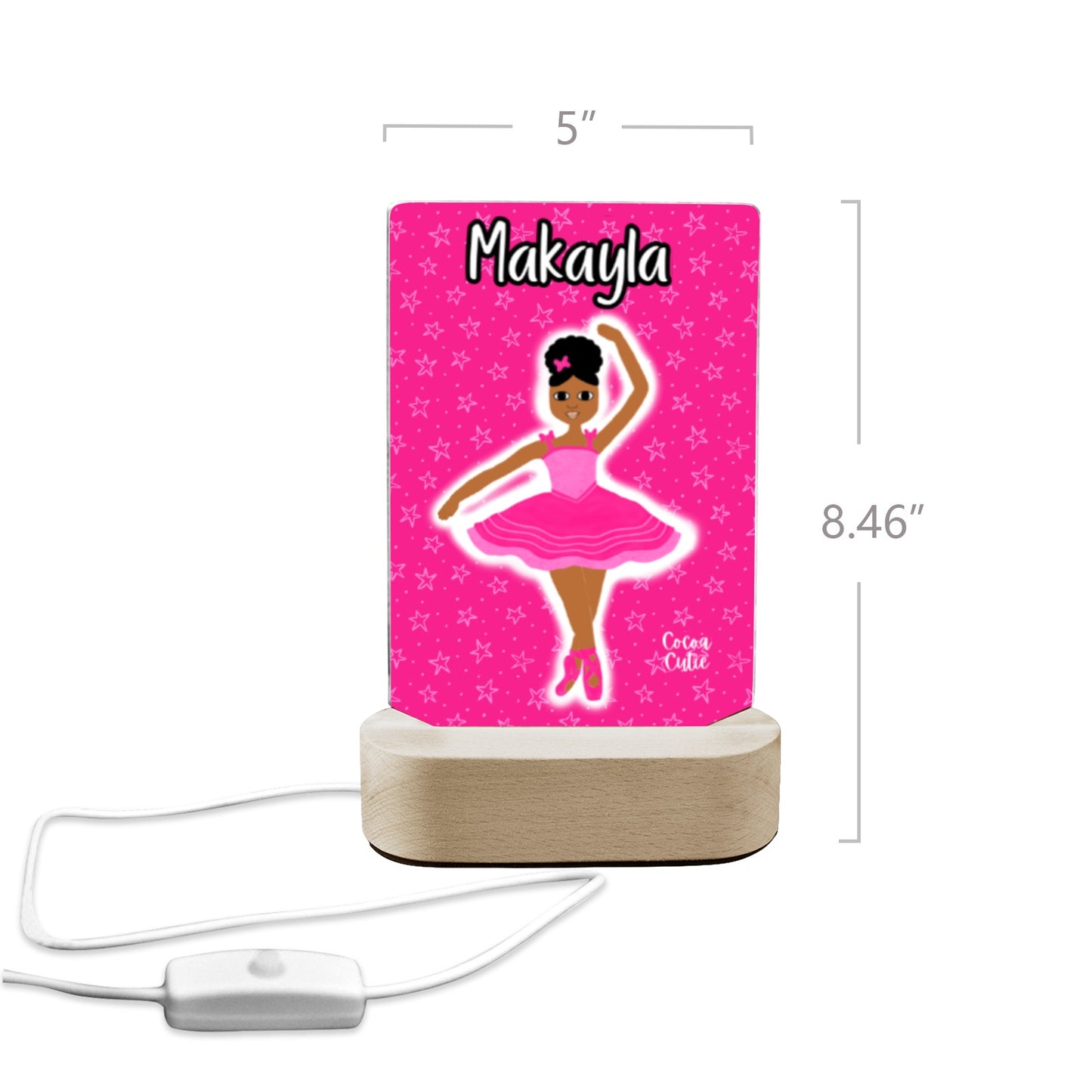 Cocoa Cutie Pink Dancer Display Night Light