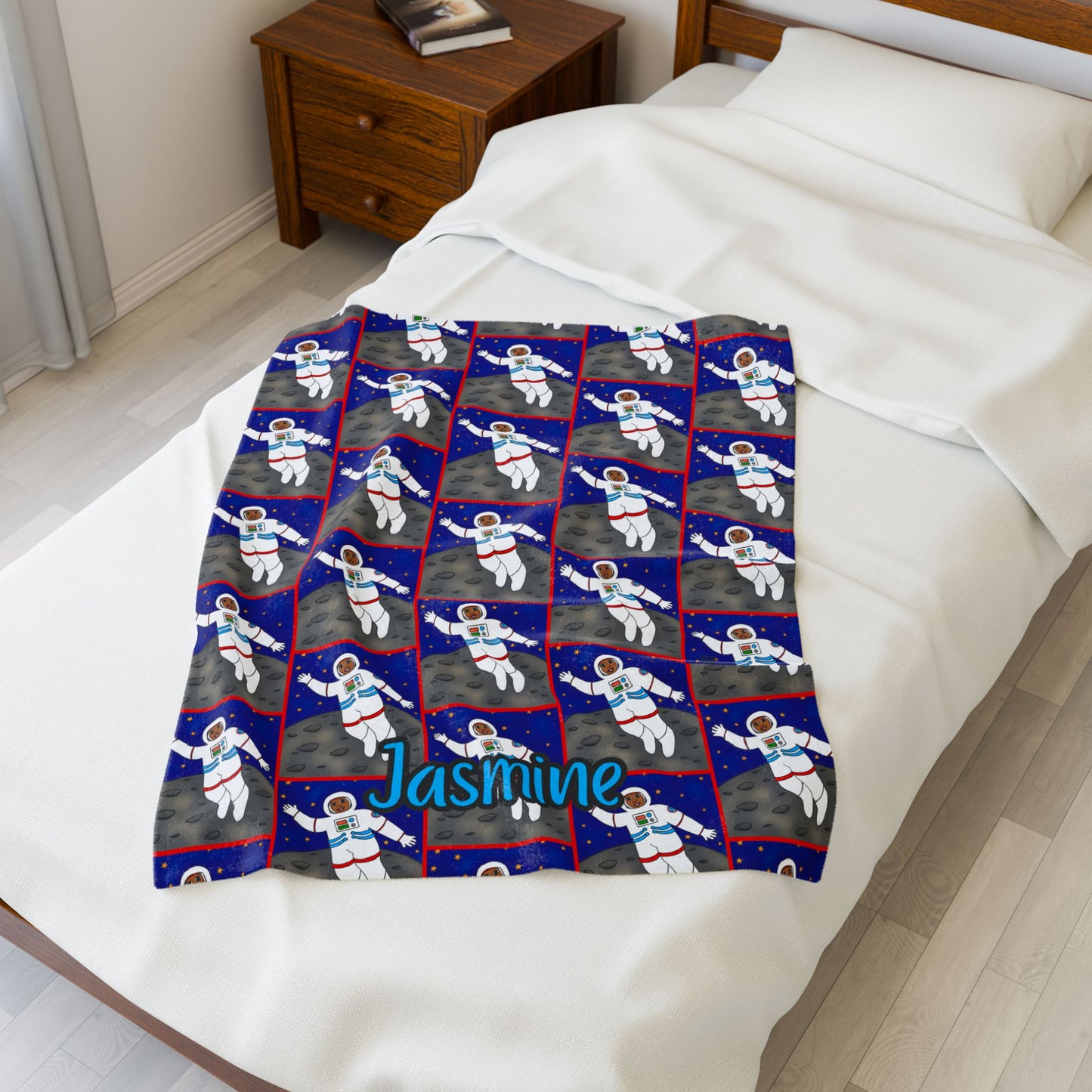 Cocoa Cutie Astronaut Girl Blanket (Three Sizes)