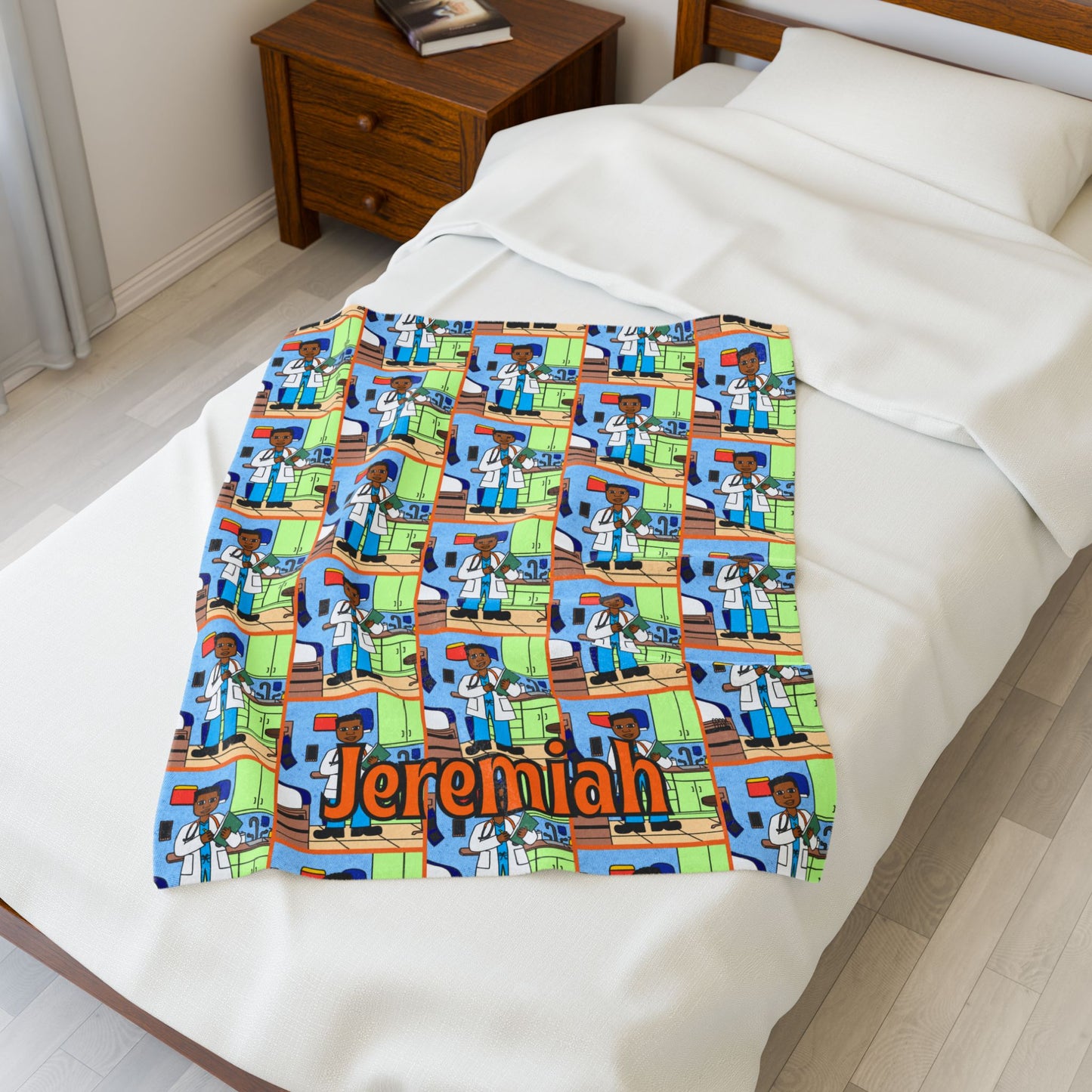 Cocoa Cutie Doctor Boy Blanket (Three Sizes)