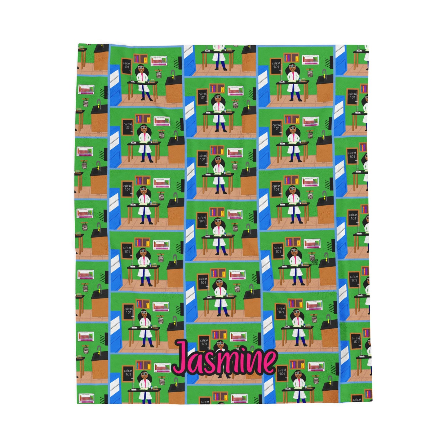 Cocoa Cutie Chemist Girl Blanket (Three Sizes)