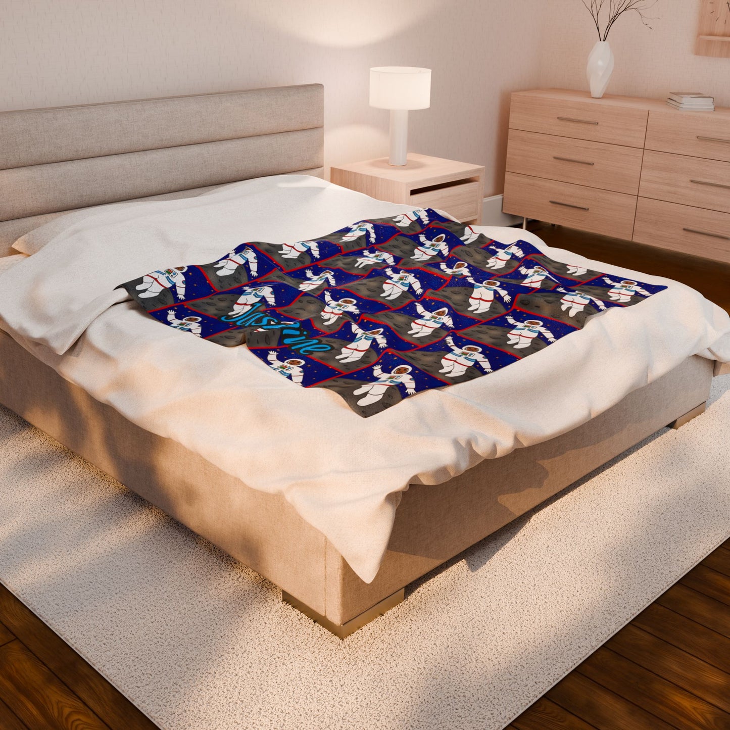 Cocoa Cutie Astronaut Girl Blanket (Three Sizes)