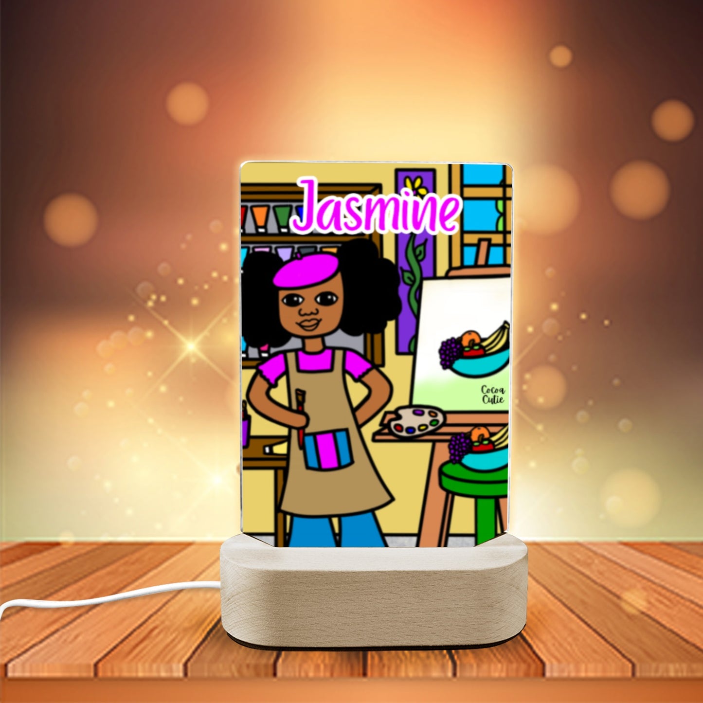 Cocoa Cutie Artist Display Night Light