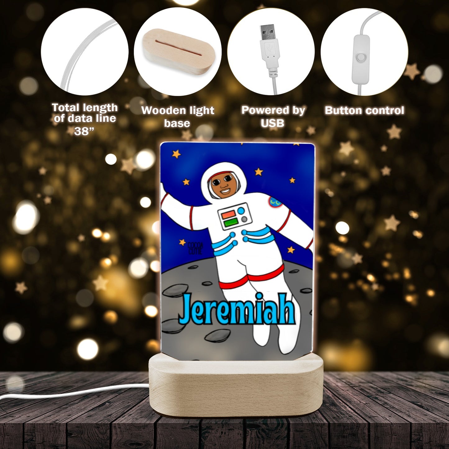 Cocoa Cutie Astronaut Boy Display Night Light