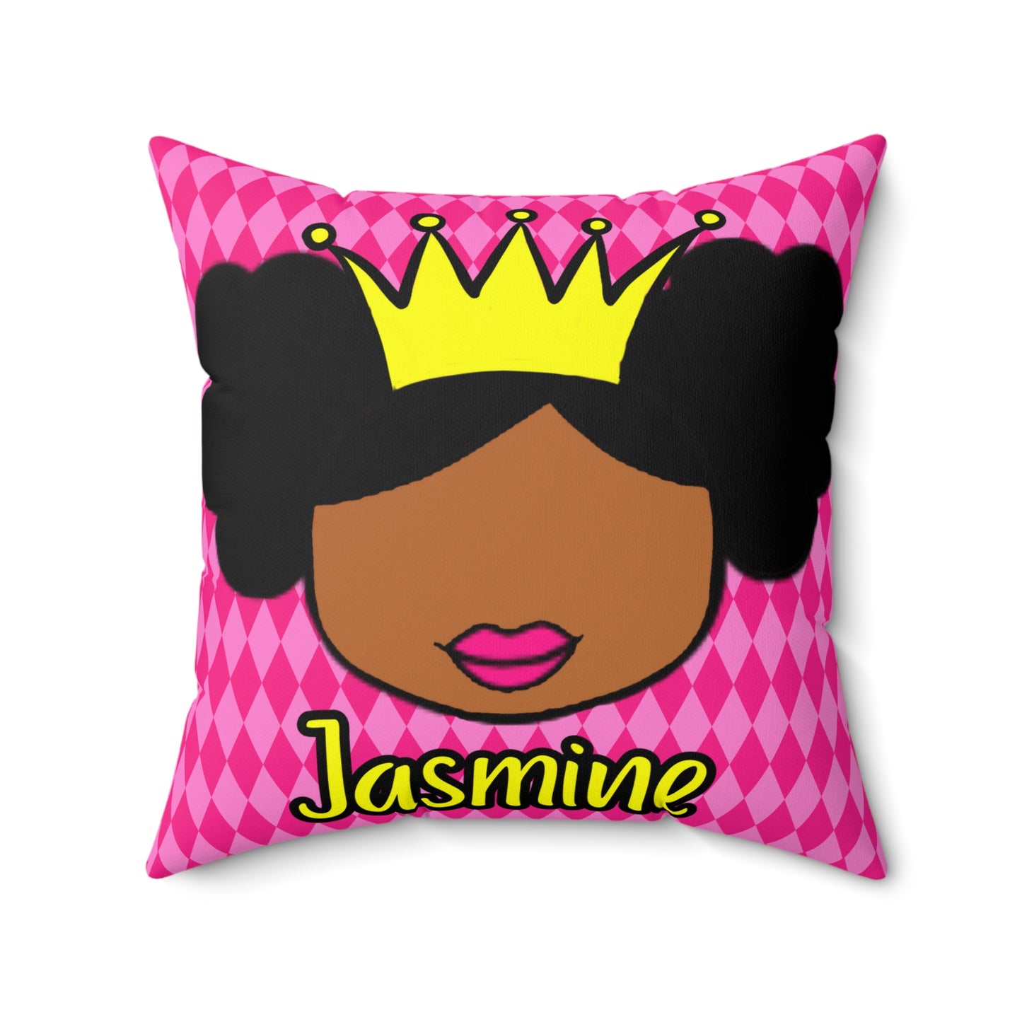 Cocoa Cutie Princess Vibes Affirmation Pillow- Girl (PICK SKIN TONE)