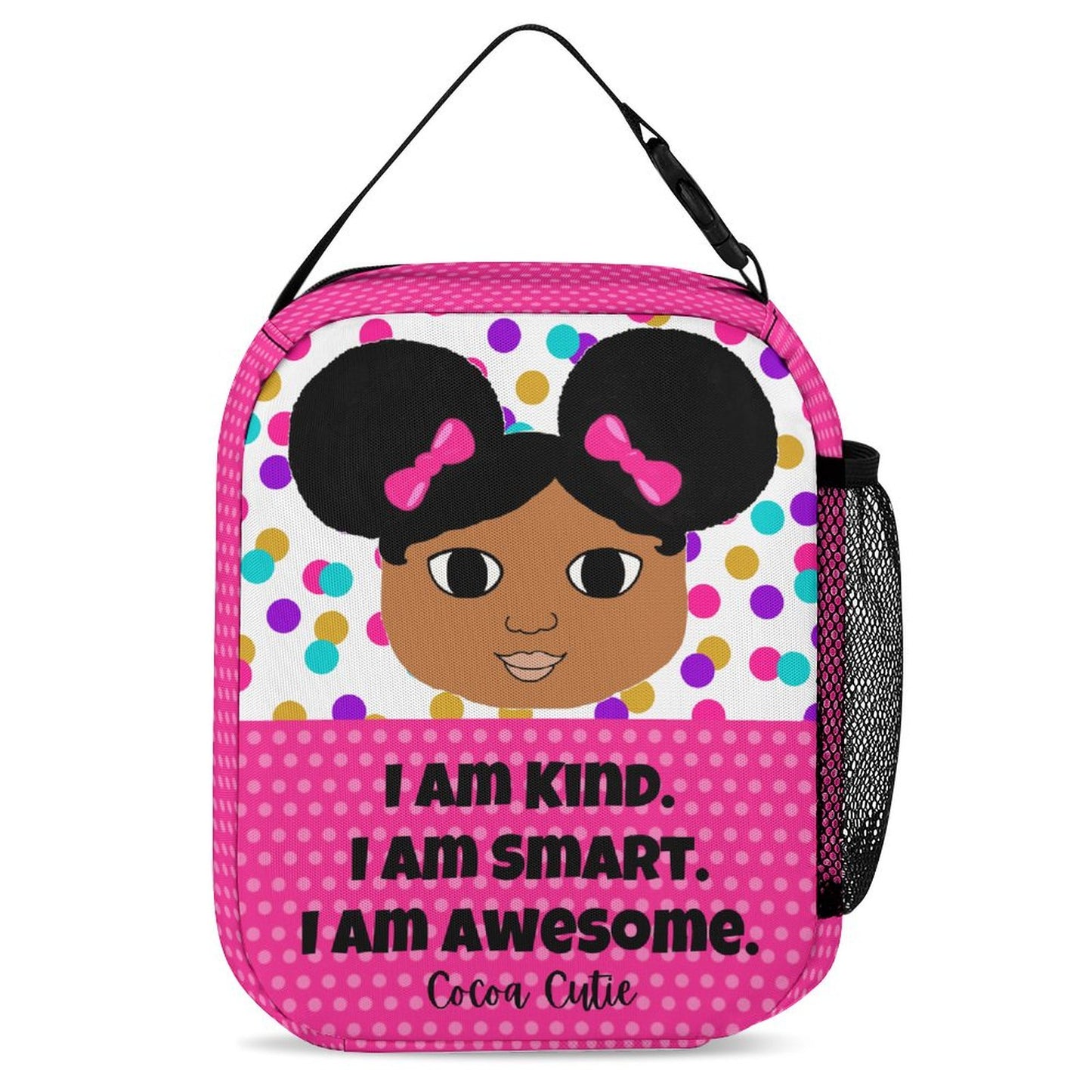 Cocoa Cutie Afro Puffs Girl Three Piece Backpack Set