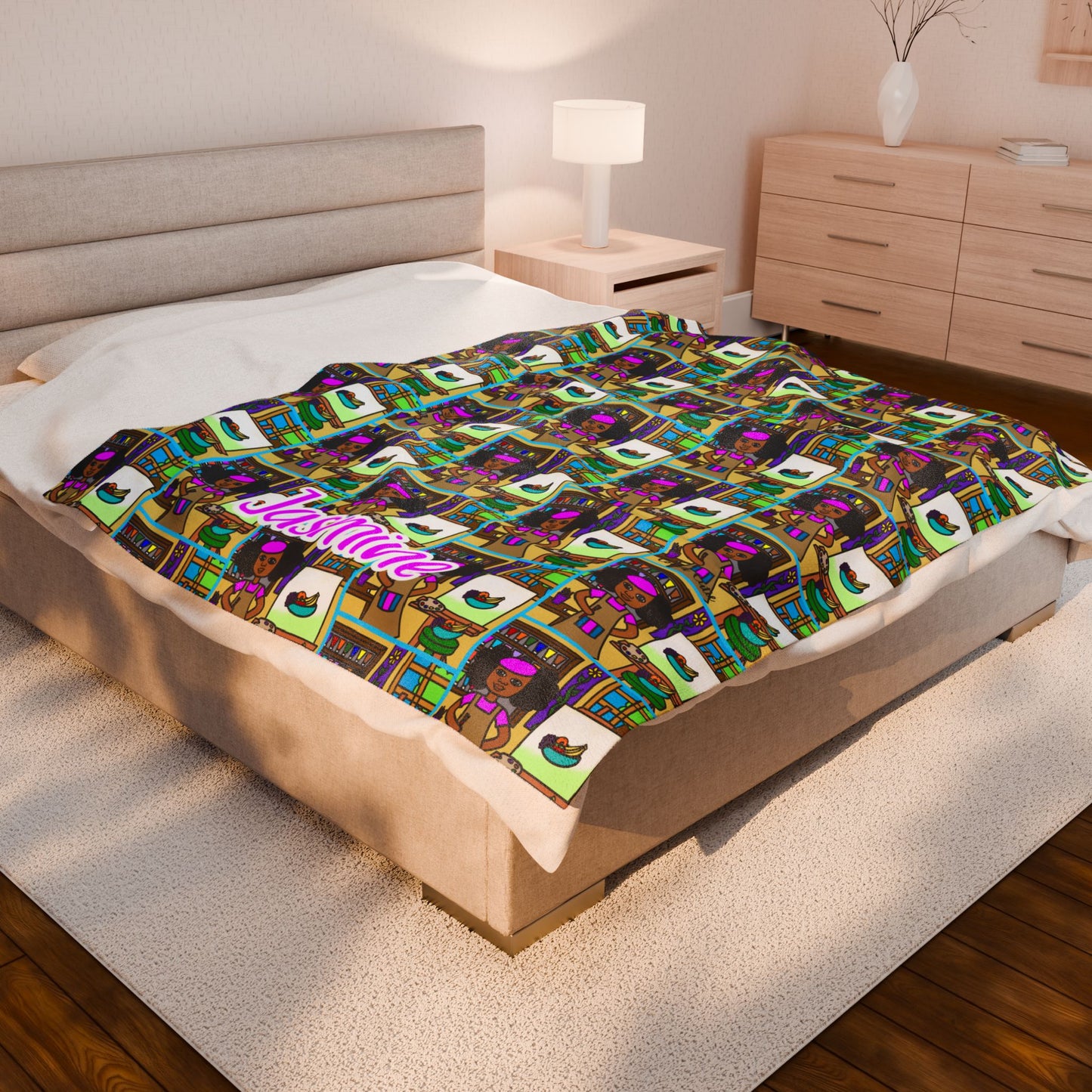 Cocoa Cutie Artist Blanket (Three Sizes)