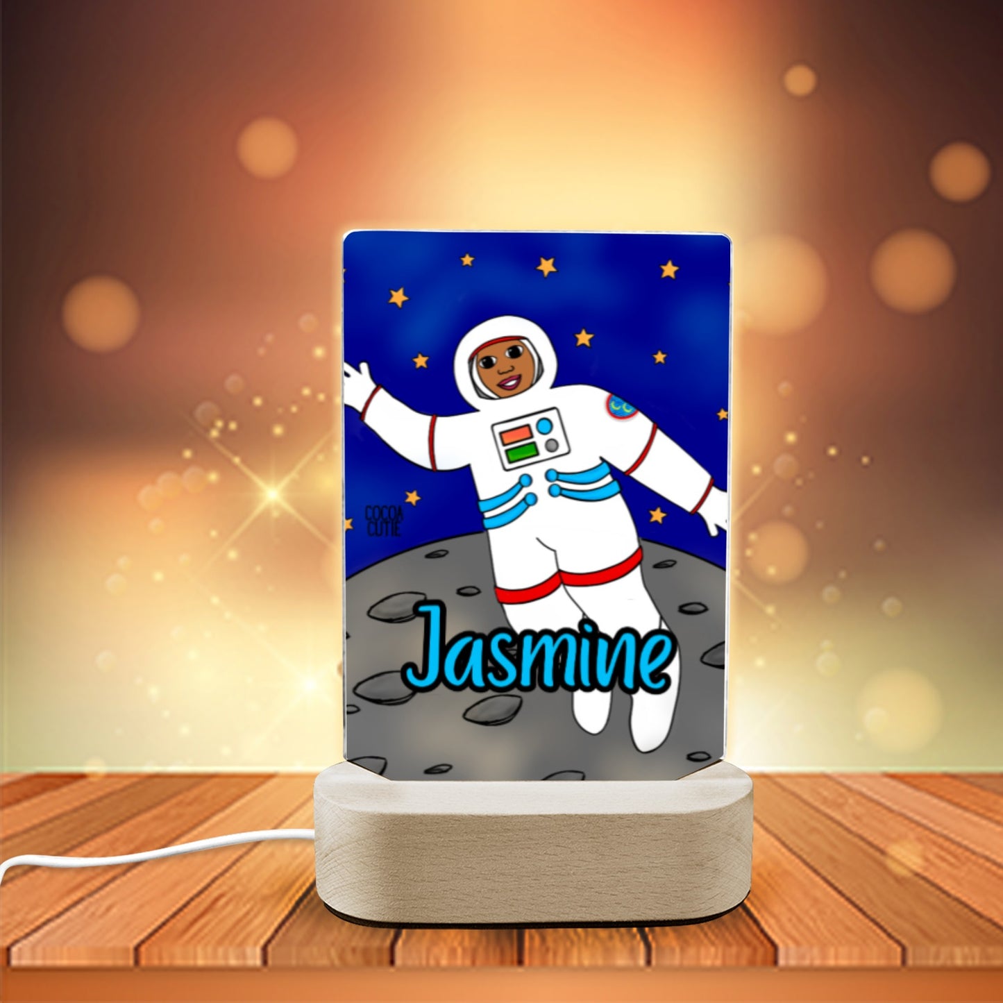 Cocoa Cutie Astronaut Girl Display Night Light