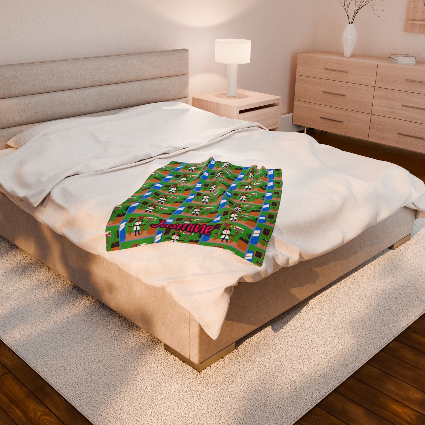 Cocoa Cutie Chemist Girl Blanket (Three Sizes)